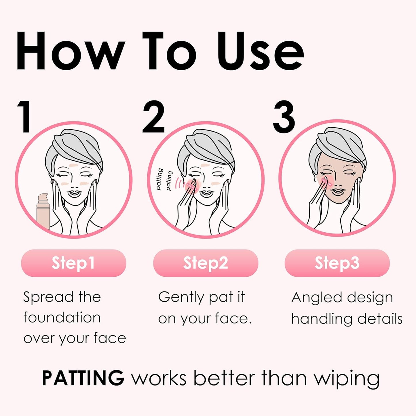 4Pack Pink Makeup Sponge For Foundation Concealer And Powder, Latex Free Blender Sponge For Natural And Easy Makeup Soft Long-lasting, Pack for 2X-Large and 2 Medium