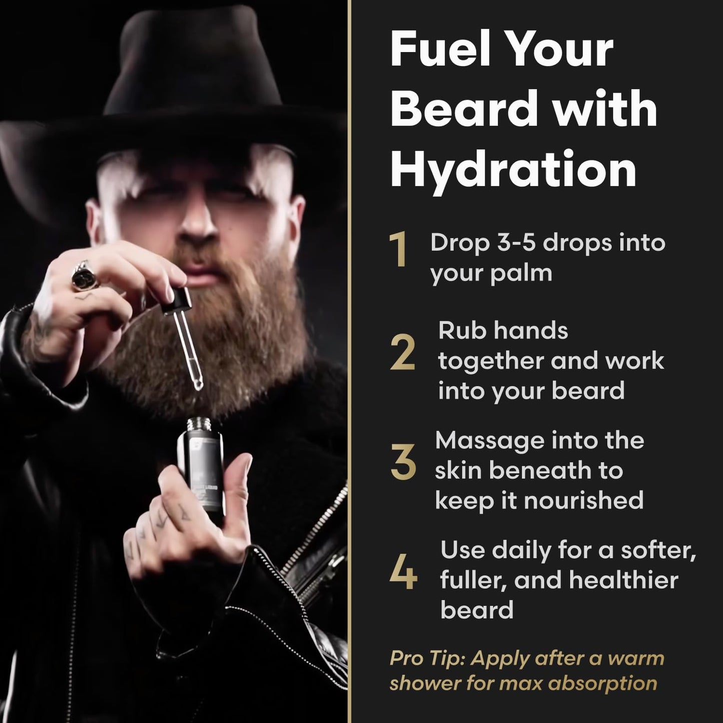 The Beard Struggle Night Liquid Elixir Beard Oil - Platinum Collection - Surtr's Fury (1 Fl oz) - Beard Oil for Men - Natural Blend for Softens, Moisturizing, & Healthier Beard Growth