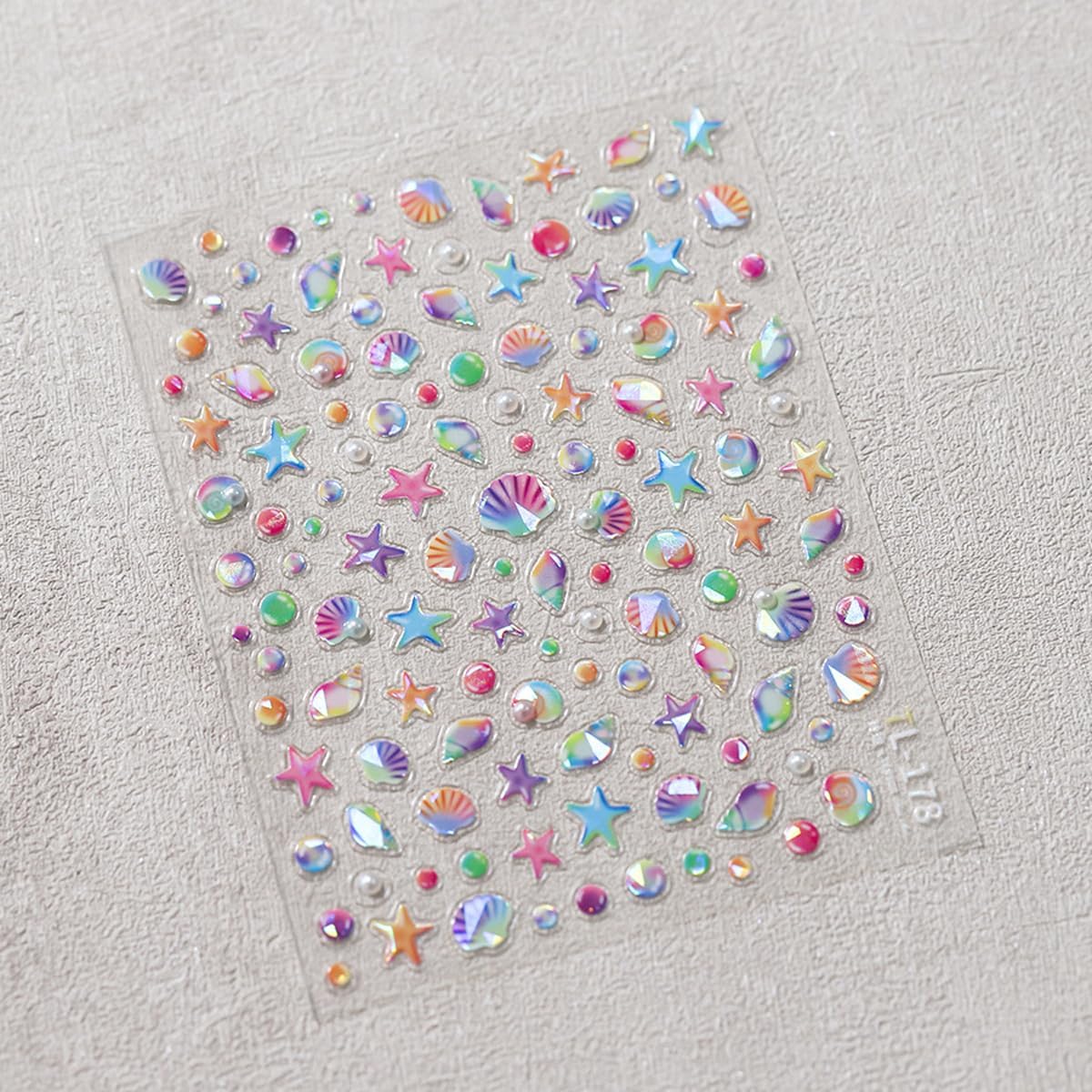Beach Nail Stickers for Nail Art Summer Seashell Starfish Nail Decals Shell Light Ocean Stickers for Nails Designs Self Adhesive Nail Art Supplies & Decorations for Women Girls 1 Sheet