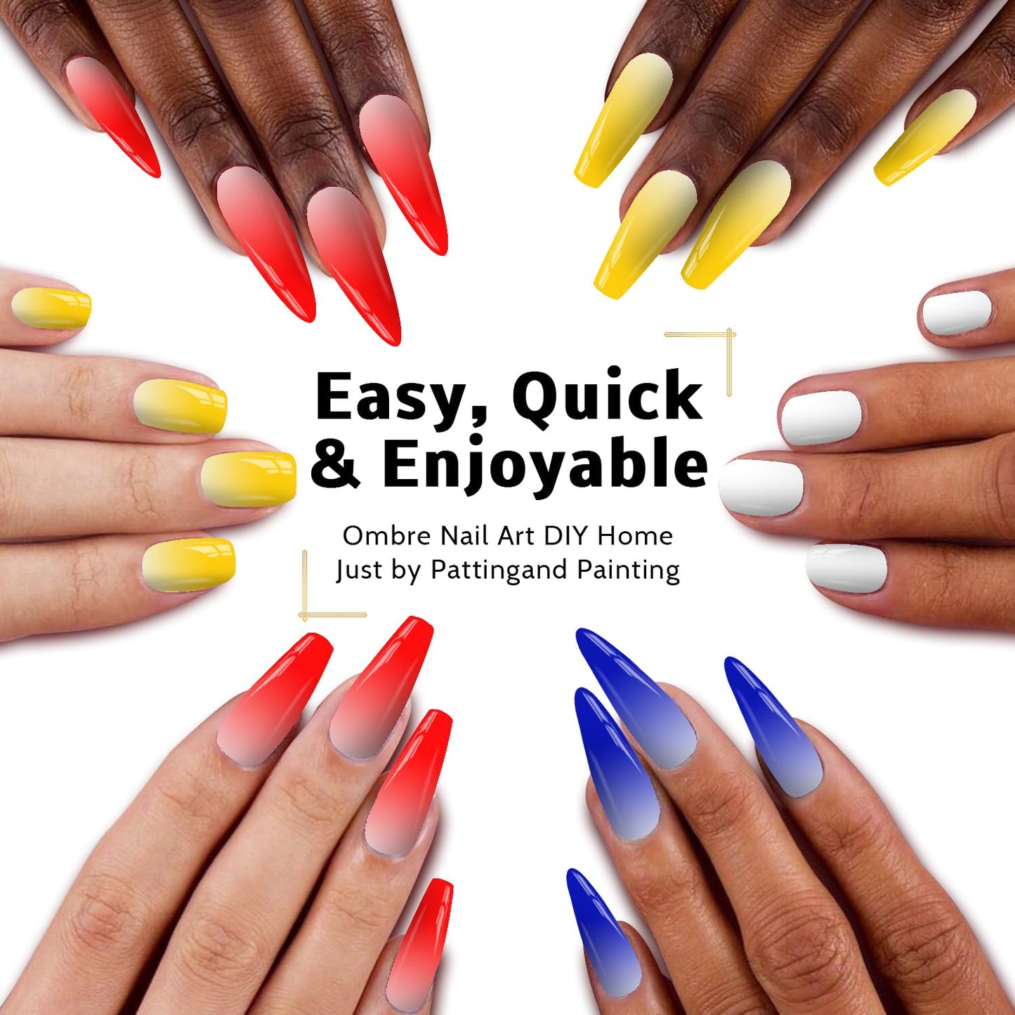 Sponge Pat Paint Nail Gel, Blending Colors Ombre Nails Gradient Gel Nail Blush Blooming Aura Nails Drawing Stripper Floral Painting Nail Art, No Wipe, UV/LED Curing 5ml 1PC (Blue)