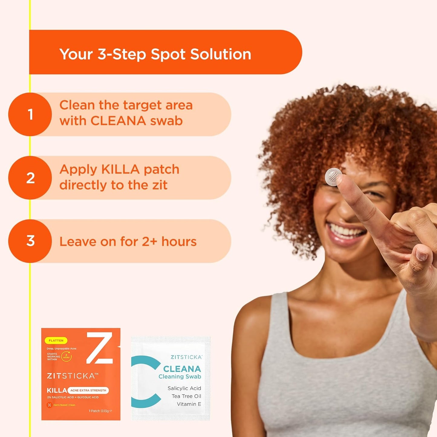 ZitSticka Extra Strength Killa Acne Patches for Face - World's Most Potent Pimple Patch with Fast-Acting Microdarts - Starts Working within 2 Hours for Deep, Early-Stage Zits & Blemish - 4 Count