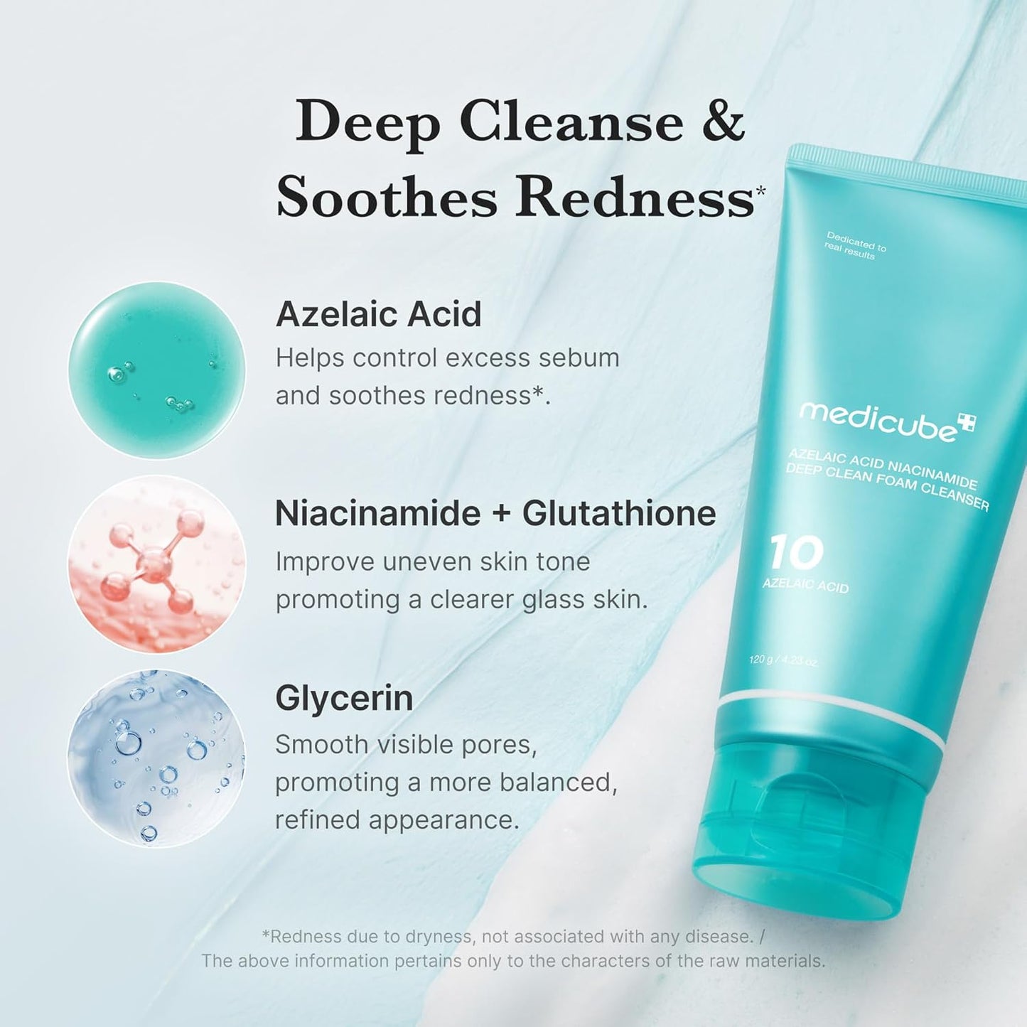 medicube Azelaic Acid Gummy Whip Cleanser | Cleansing Foam For Troubled Skin | Use After Spot Care & Excess Sebum Control | Niacinamide, Glycerin | Soothing, Pore Cleansing Face Wash | Korean Skincare