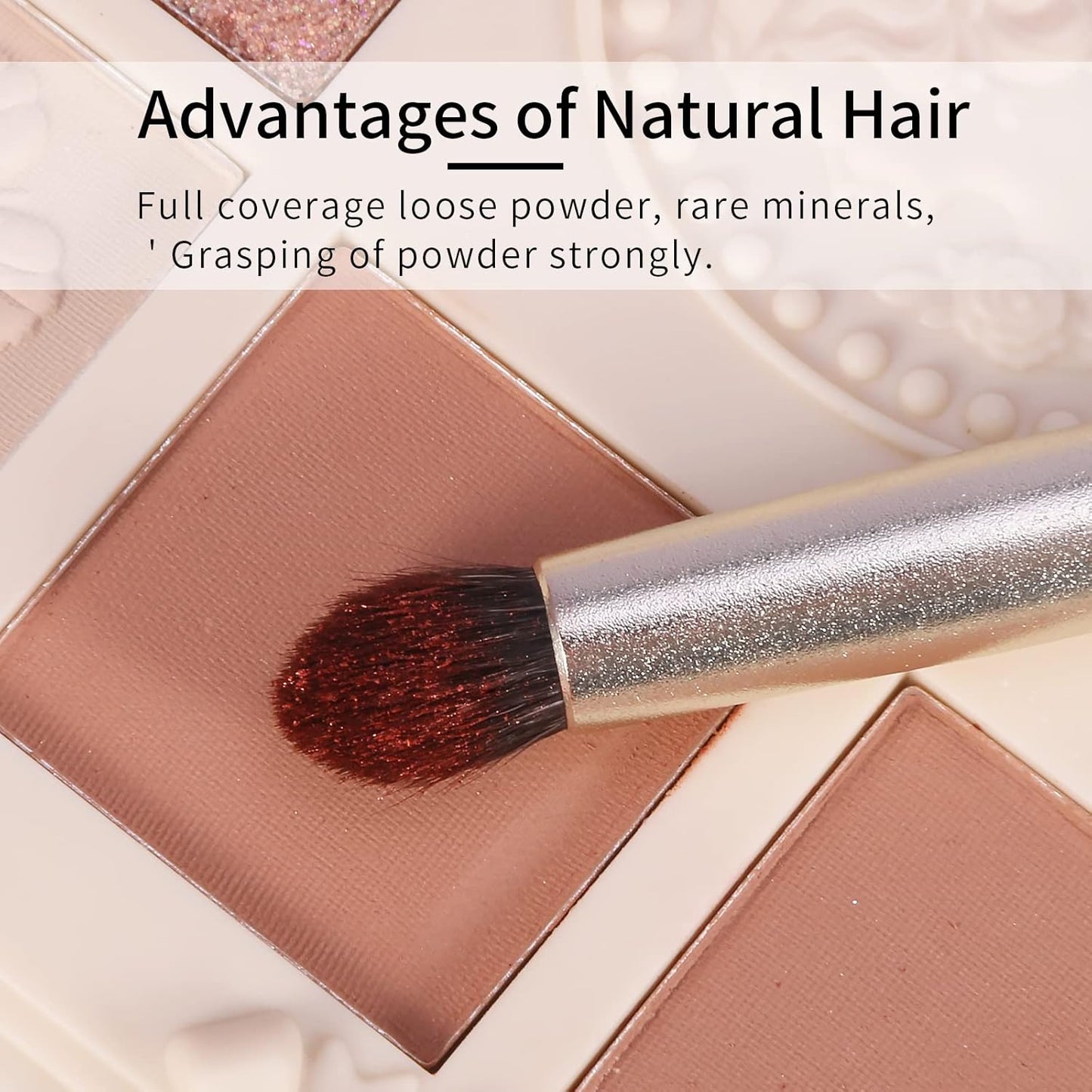 Natural Goat Hair Eye Shadow Brush, Small Blending Eyeshadow Brush, Eye Shadow Blending Brushes, Eye Blending Brush, Small Nose Contour Brush, Eyeshadow Blending Brushes, Single Makeup Brush.