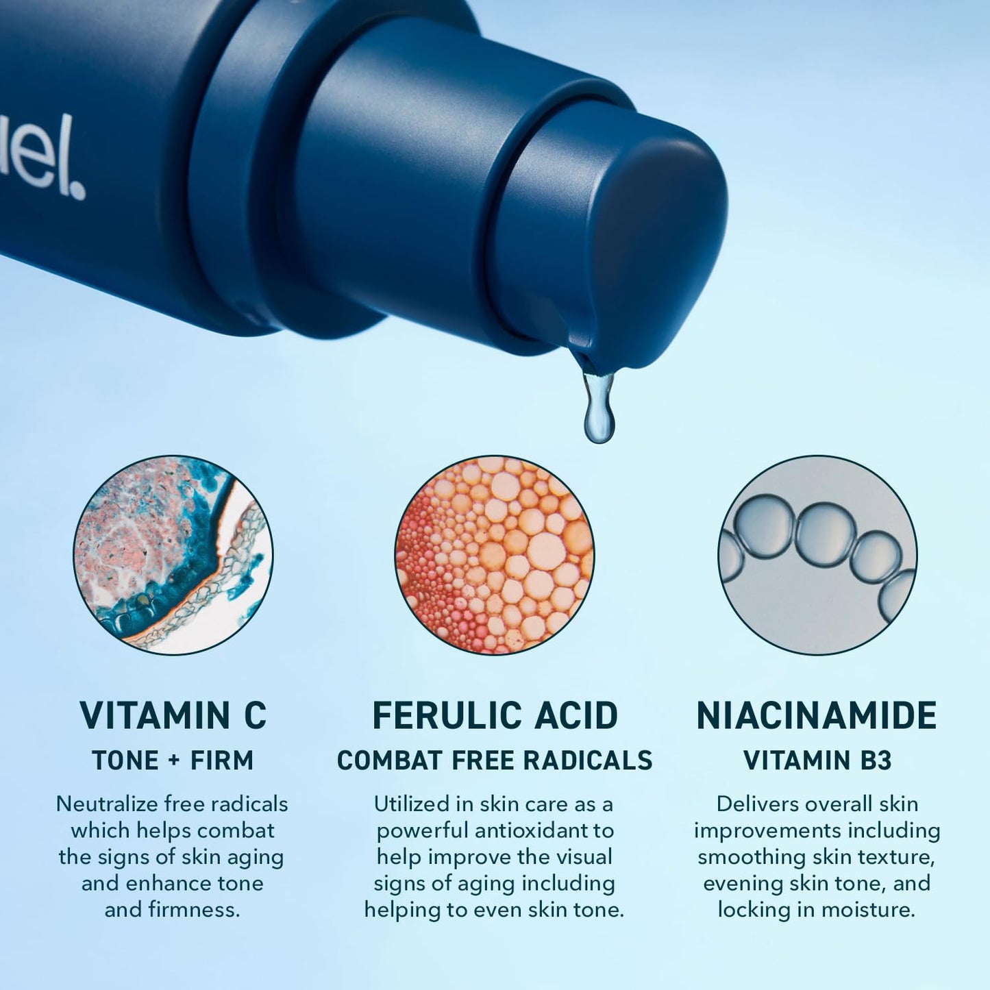 Skin Lucent-C, Vitamin C Serum for Face. Professional Facial L-Ascorbic Acid, Ferulic Acid Formula with Niacinamide. Clinical Skincare for Luminous Firm Skin. 1oz Pump