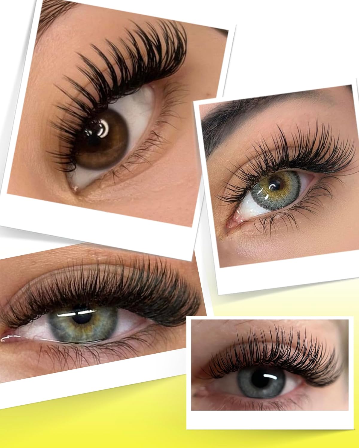 BEYELIAN Eyelash Extension Natural Matte Black 0.07 C Curl 7-15mm Mixed Tray Easy Fan Lash Extensions Volume Lashes100°/212°F High Temperature Resistant Classic Professional Use (0.07 C 7-15mm Mix)