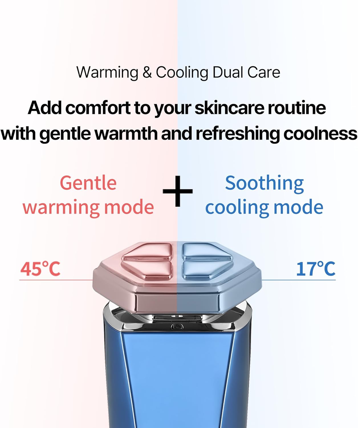 Facial Massager, Anti Aging Face and Neck Massage Tool for Skin Care (Blue)