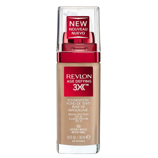 New Item REVLON AGE DEFYING ANTI AGING FOUNDATION 1.0 OZ REVLON/AGE DEFYING FIRMING+L IFTING FOUNDATION (HONEY BEIGE) 1.0 OZ (30 ML)