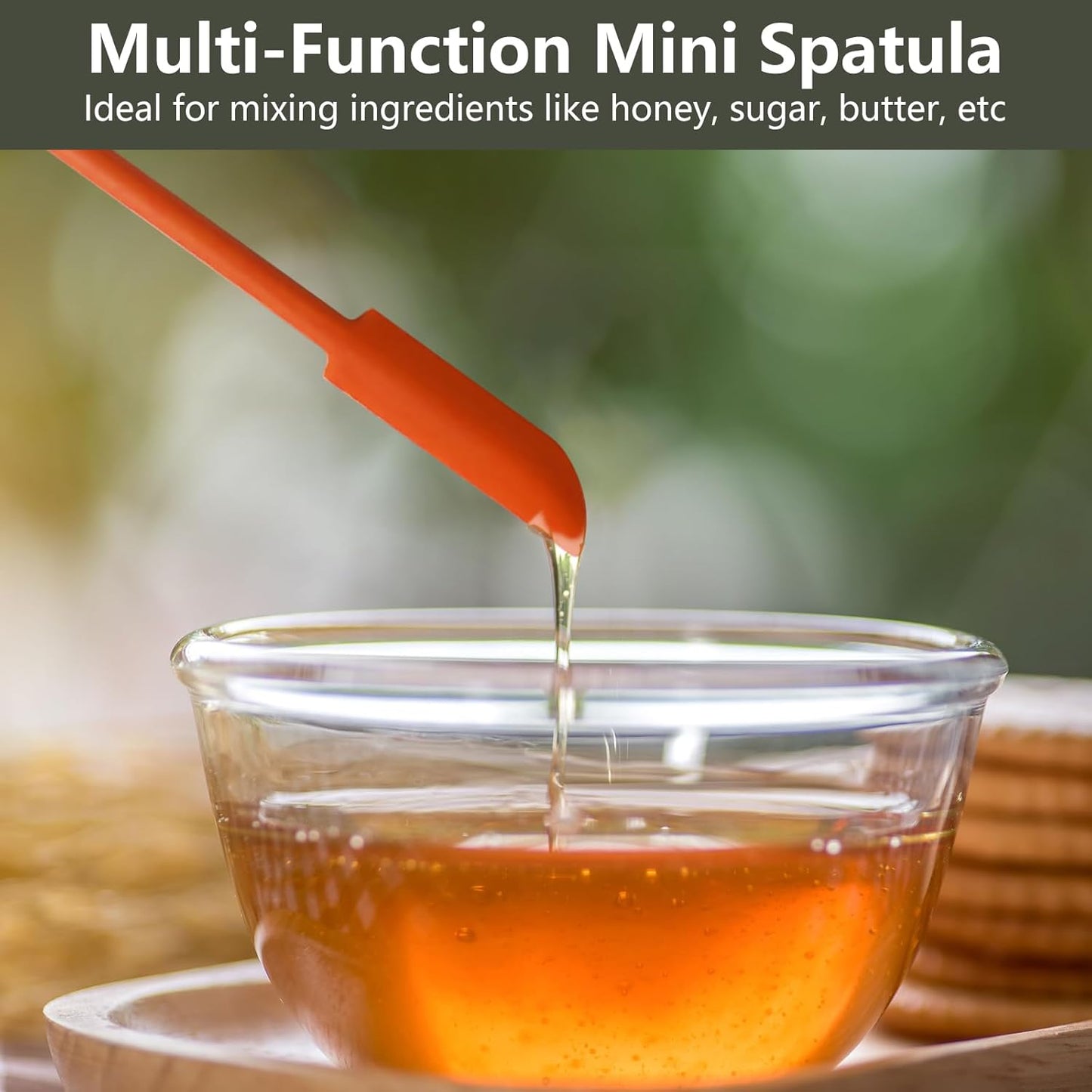 Colorful 6 Pcs Mini Silicone Spatula Set, Makeup & Tiny Spatulas for Cosmetics & Kitchen Use