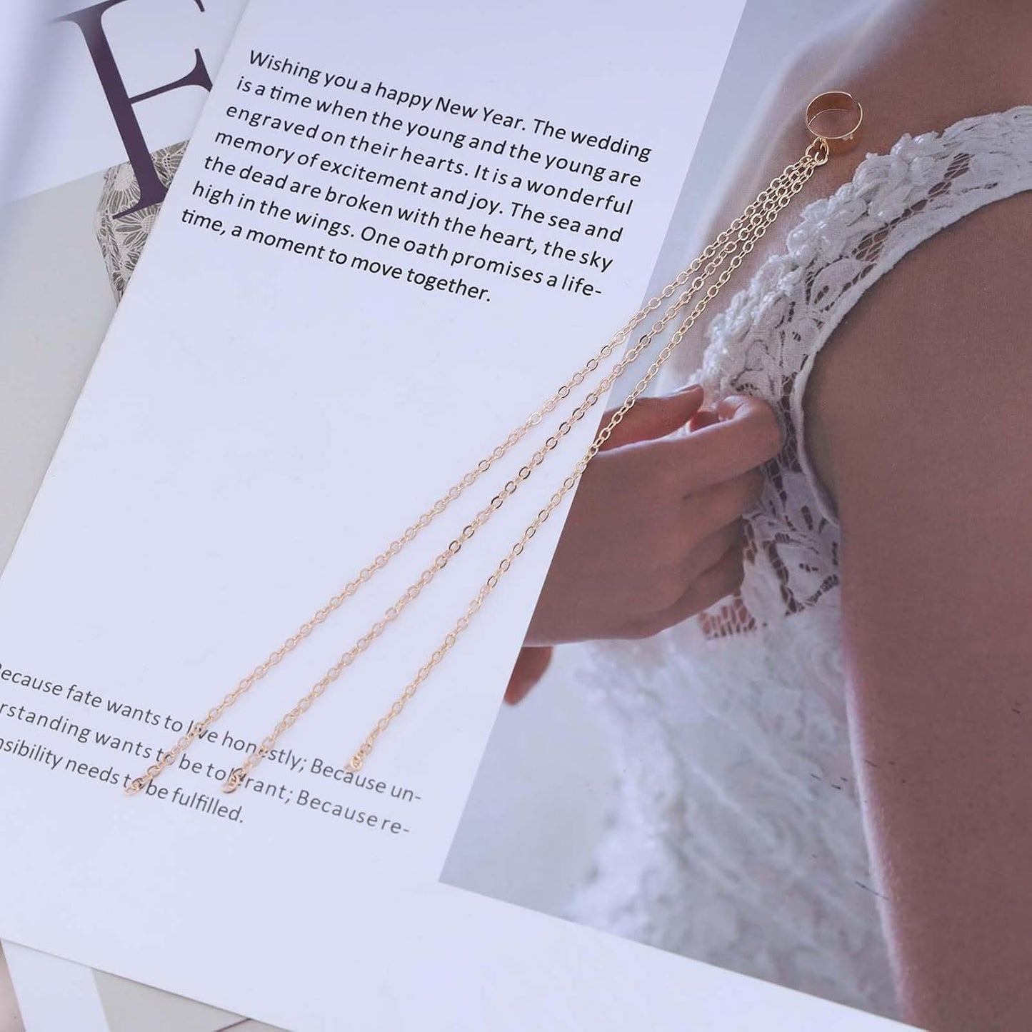 Punk Cuff Chain Dangle Earrings Long Chain Cartilage Earrings Gold Wrap Cuff Chain Earrings Vintage No Piercing Cuff Earrings Jewelry for Women