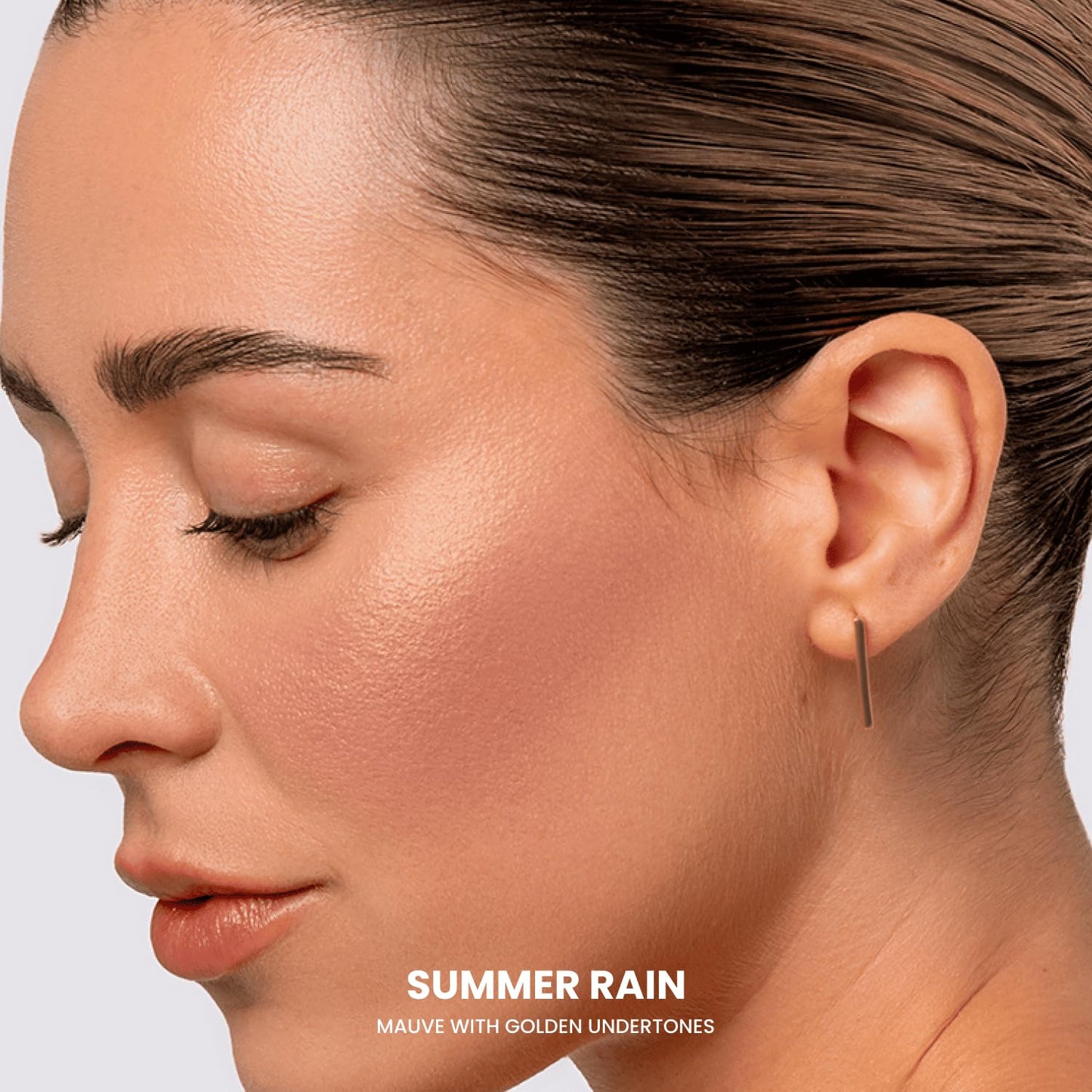 Phase Zero Makeup Powder Blush for cheeks | "Summer Rain" | 4g / 0.141oz | Cruelty-Free, Vegan, Clean Beauty | Buildable & Blendable for Natural, Healthy Glow | Coral, Peach & Golden Hues