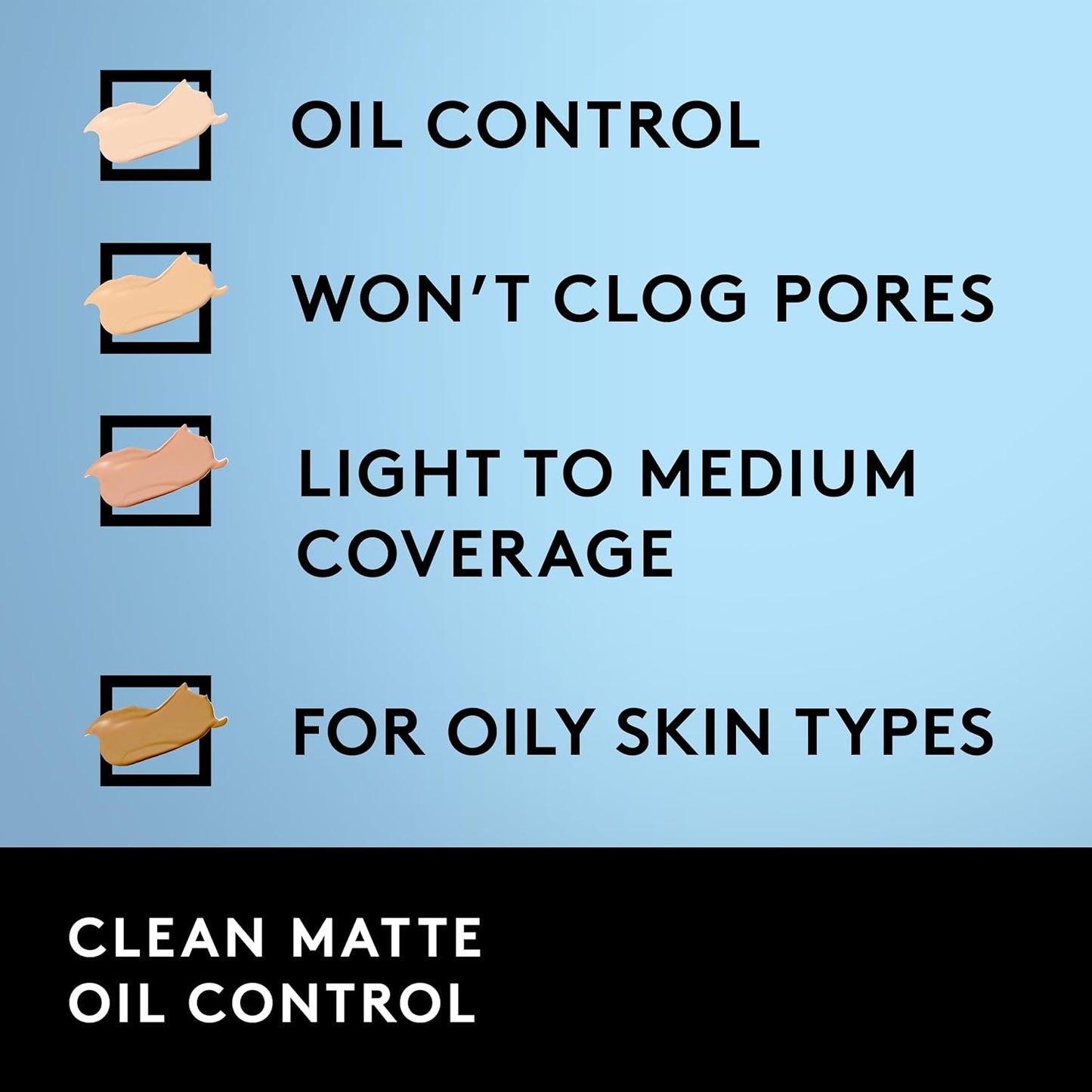 COVERGIRL Clean Matte Liquid Foundation Buff Beige 525, 1 oz (packaging may vary)