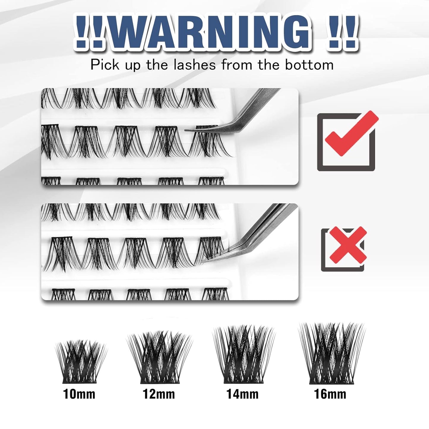Lash Clusters 80 Clusters DIY Eyelash Extension Volume Lightweight Comfortable Handmade Reusable Individual Lashes False Eyelashes DIY at Home (Volume-Mixed)