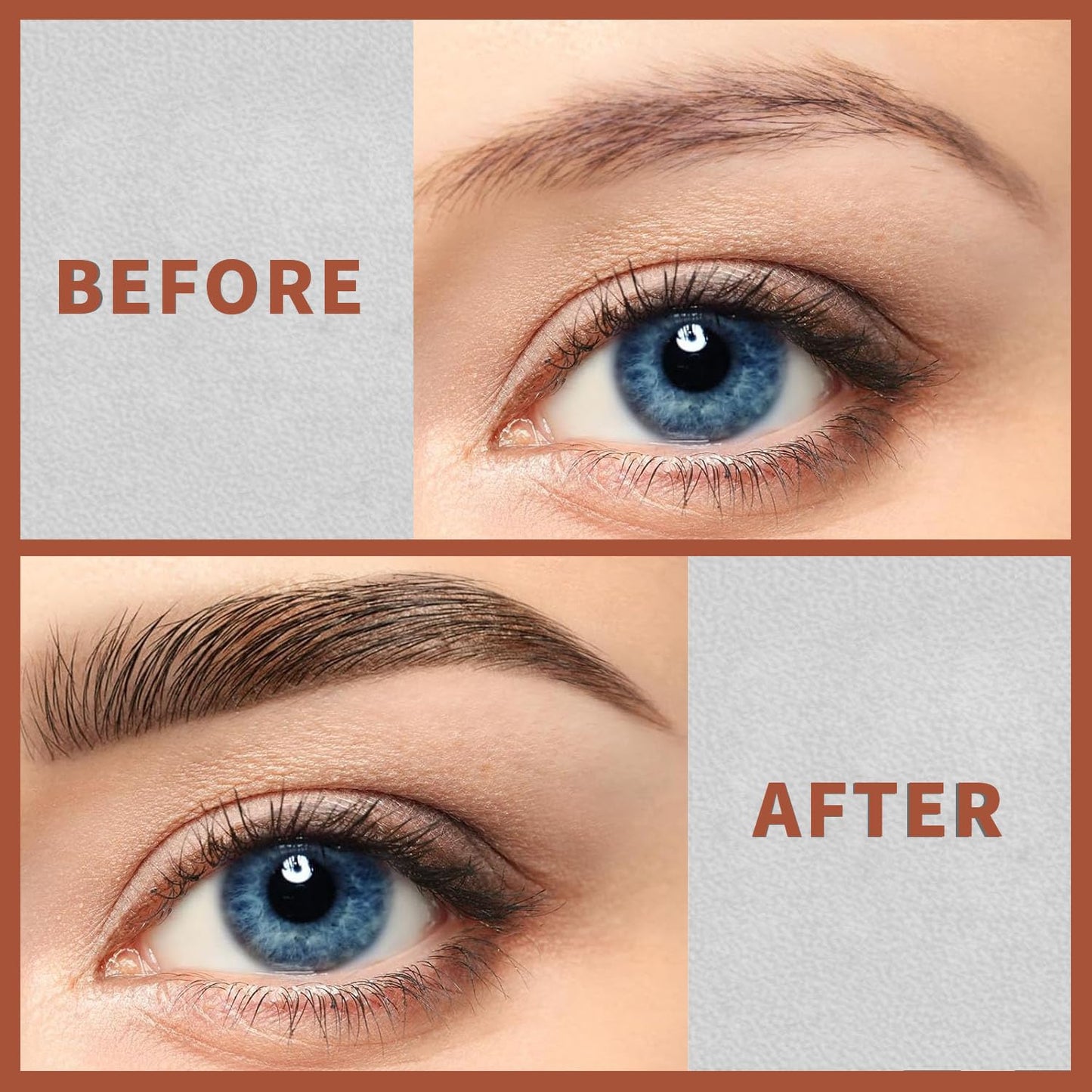 4-Fork Tip Microblading Eyebrow Pen - 2-in-1 Waterproof Eyebrow Pencil, Long-Lasting Natural Hair-Like Brows, Smudge-Proof & Easy to Use (04#Black)