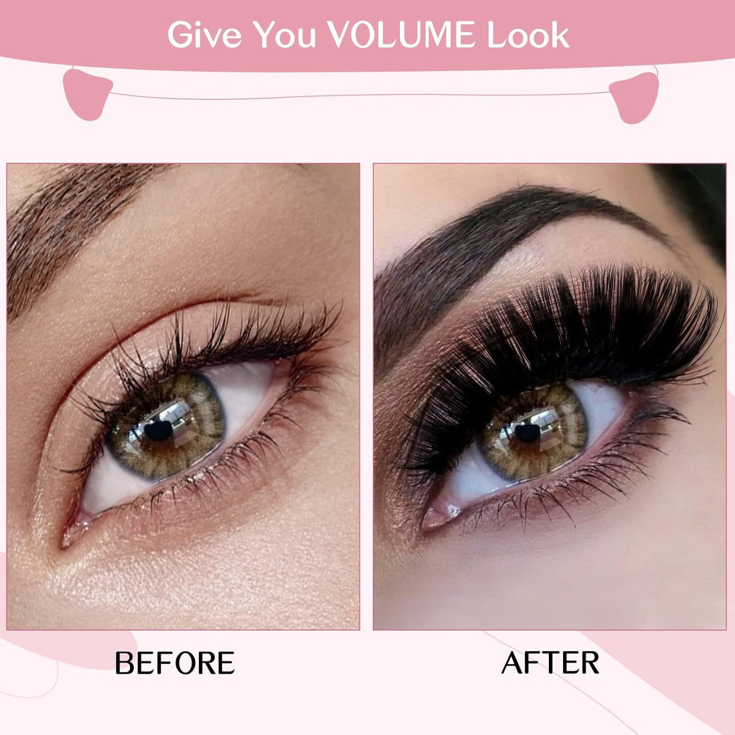 Cluster Lashes, 72 Pcs Individual Lashes, Lash Clusters DIY Eyelash Extension, Super Thin Band Reusable Soft & Comfortable (Deceive-D-8-16mix)