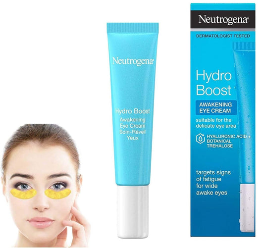 Hydro Boost Eye Awakening Gel-Cream, A Shot of Intense Hydration, Under-Eye Cream, 15 ml + Gold Under Eye Patch