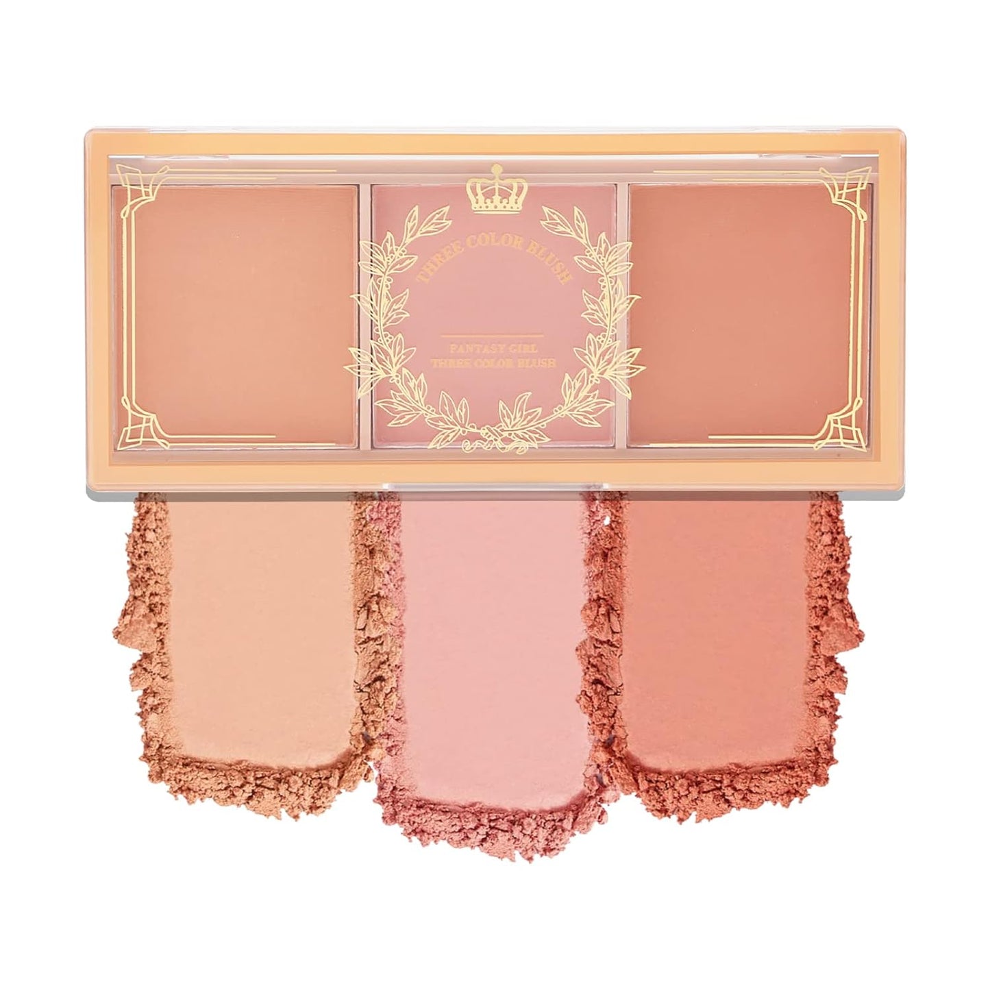 Boobeen 3 Color Blush Palette, Matte Pink Blusher, Blush Powder for Cheeks Makeup, Long Lasting Face Beauty Blush, Light and Smooth