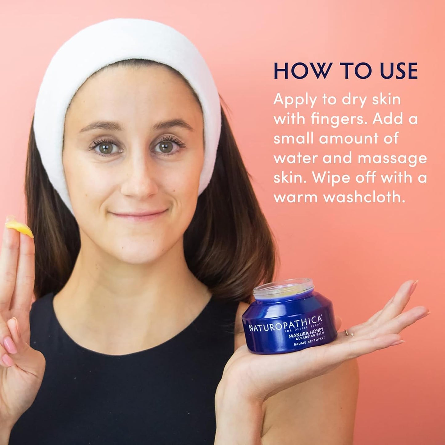 Naturopathica Manuka Honey Cleansing Balm, Manuka Honey Skin care, Makeup Removing Facial Cleanser, Gentle and Hydrating Face Wash, Cleansing Balm 2.8 fl oz