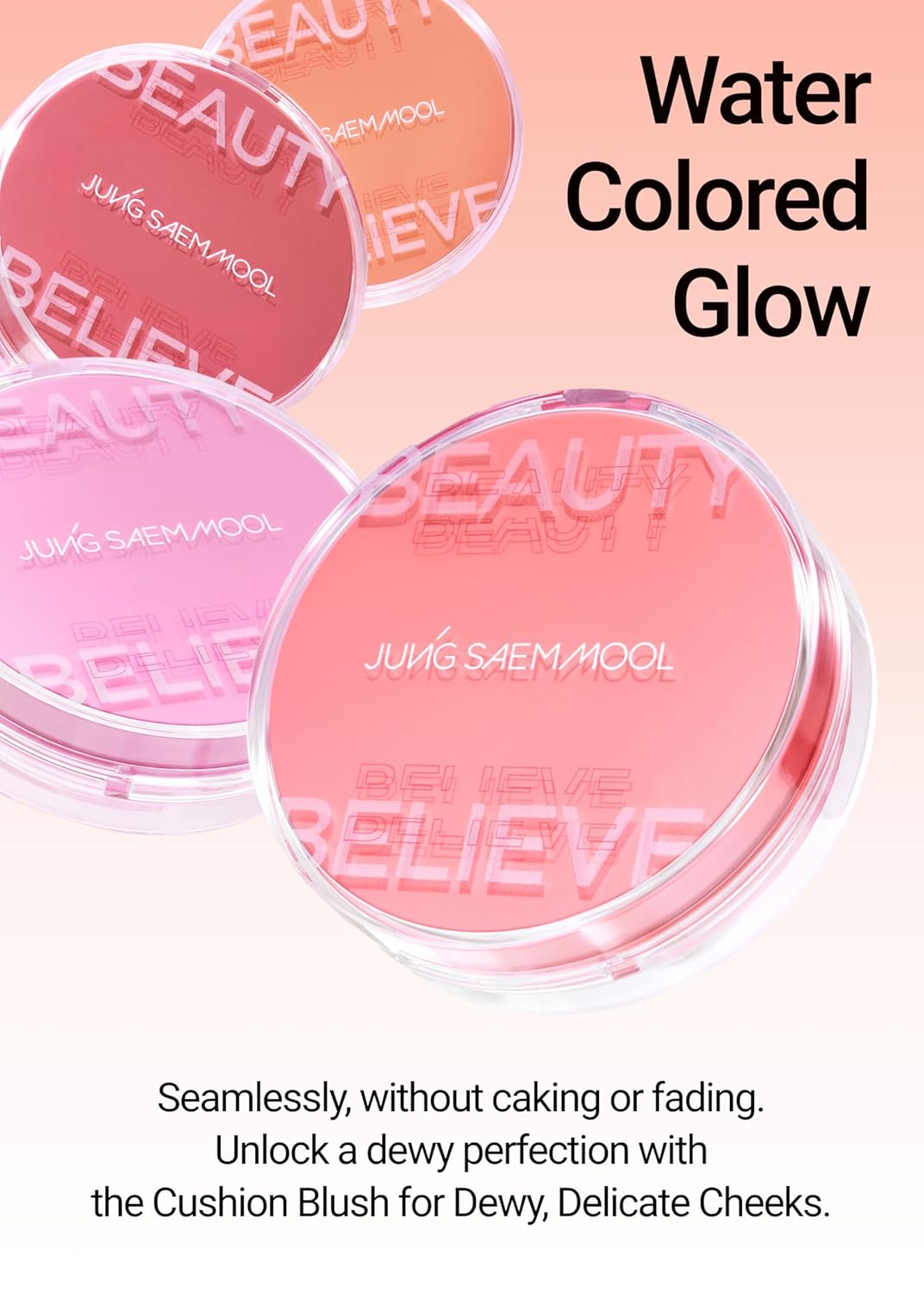 JUNGSAEMMOOL Artist Cushion Blush (Odd Mauve) | Easy to Blend, Lightweight, Hydrating Korean Makeup Cushion Blush for Dewy & Glowing Cheeks