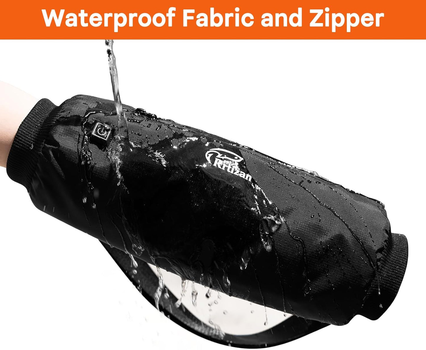 Heated Hand Warmer Pouch with 10000mAh Power Bank,Electric Hand Warmer Rechargeable with 3 Levels Heating and Adjustable Belt, Ideal for Football, Camping,Hunting, Portable and Waterproof Hand Muff