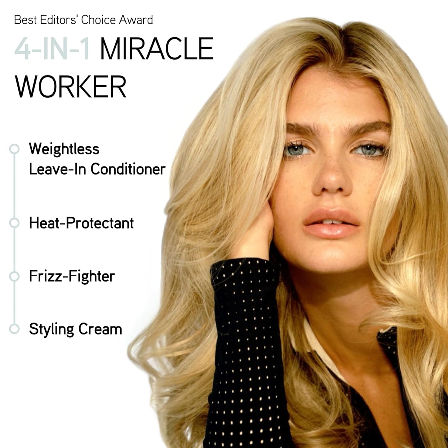 ILES FORMULA Weightless Styling Cream & Finishing Serum with Heat Protection, Non-Greasy Hair Repair Treatment for Damaged Hair, Anti-Frizz Blow Dry Product with Silk Extract & Macroloba Seed (200mL)