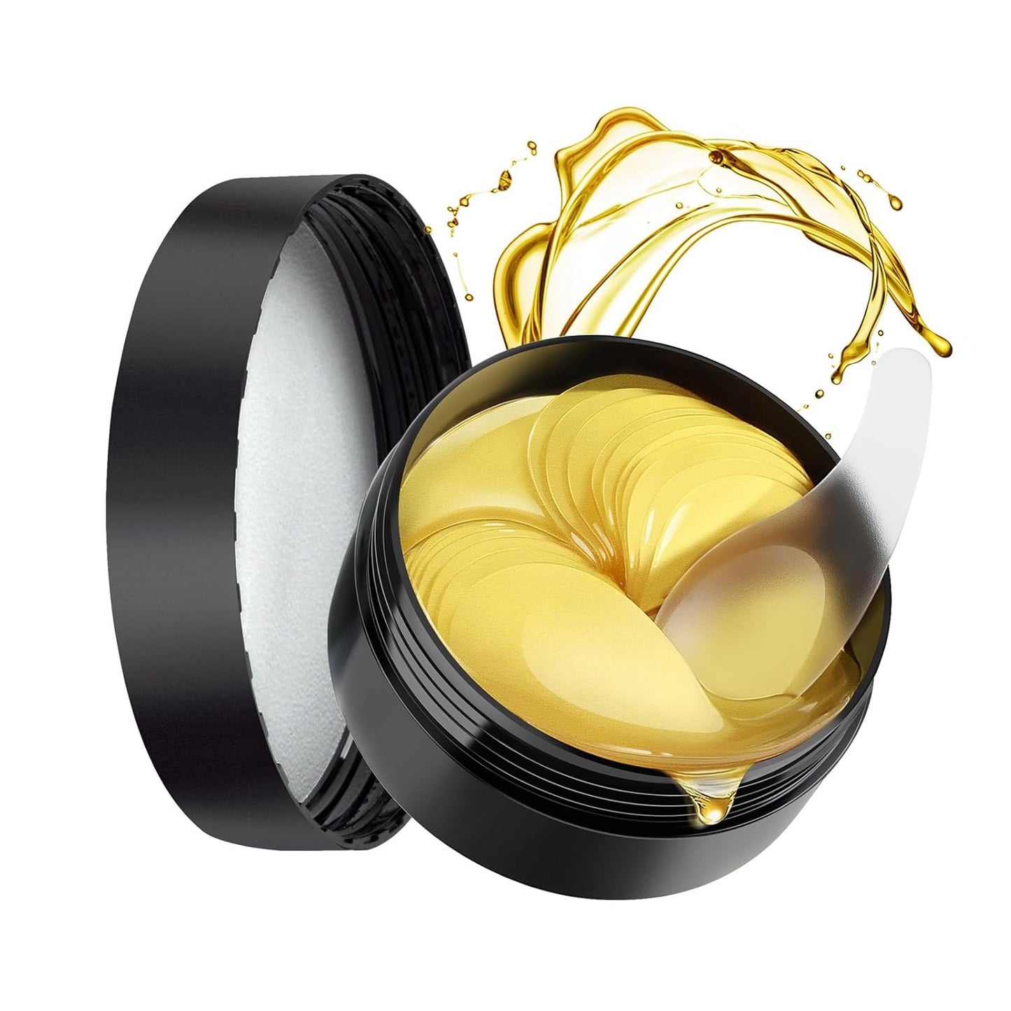 Under Eye Patches for Dark Circles, Eye Masks for Puffy Eyes Wrinkles Under Eye Bags Firmness 30 Pairs Skin Treatment Pads with Hyaluronic Acid and Collagen Gifts for Women Men (Gold)