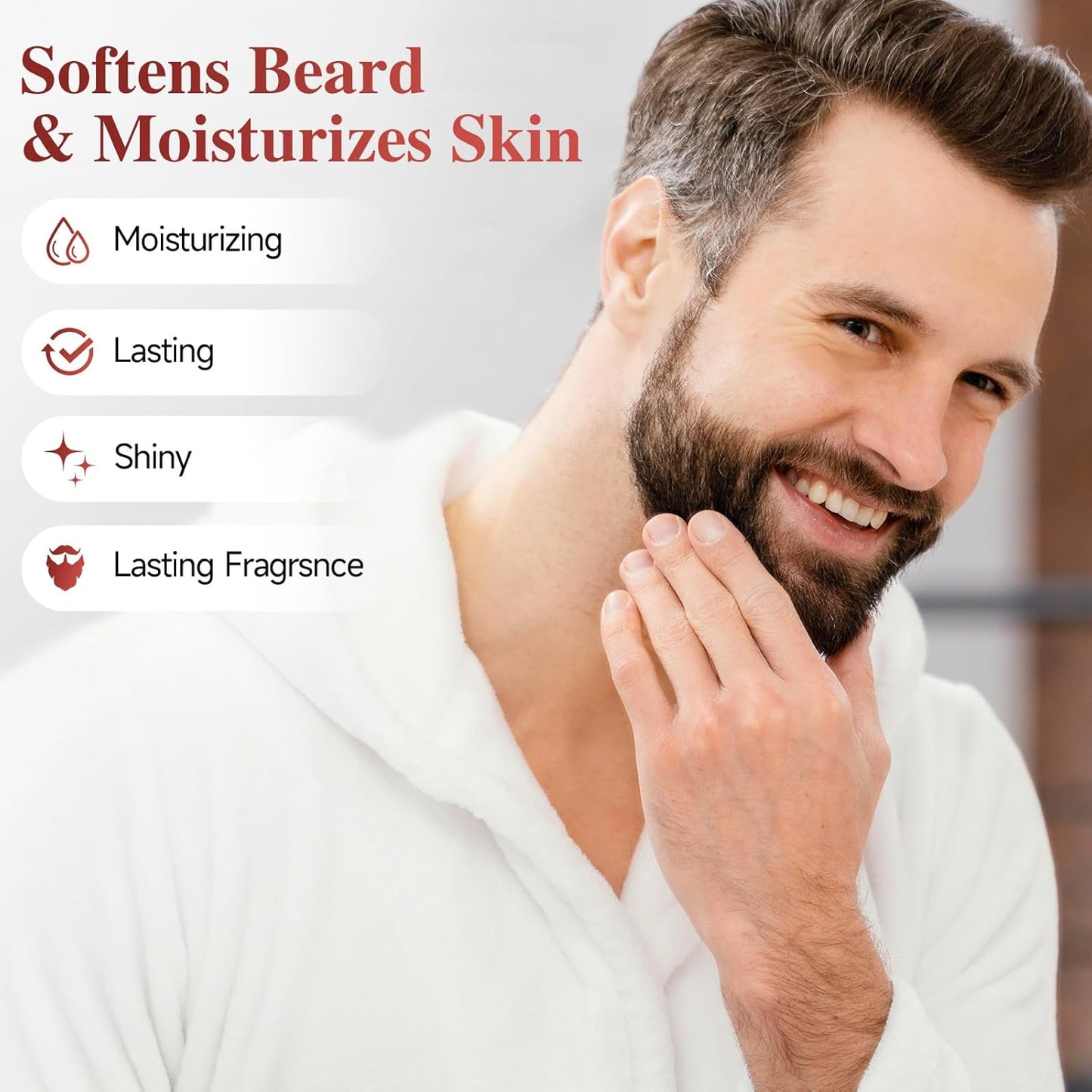 5% Concentration Biotin Beard Balm for Men & Conditioning Beard Wax - Made with Castor Oil Natural and Organic Ingredients - Hydrates & Thickens Facial Hair Growth- 2 Ounce Tin (Mystic Hour)