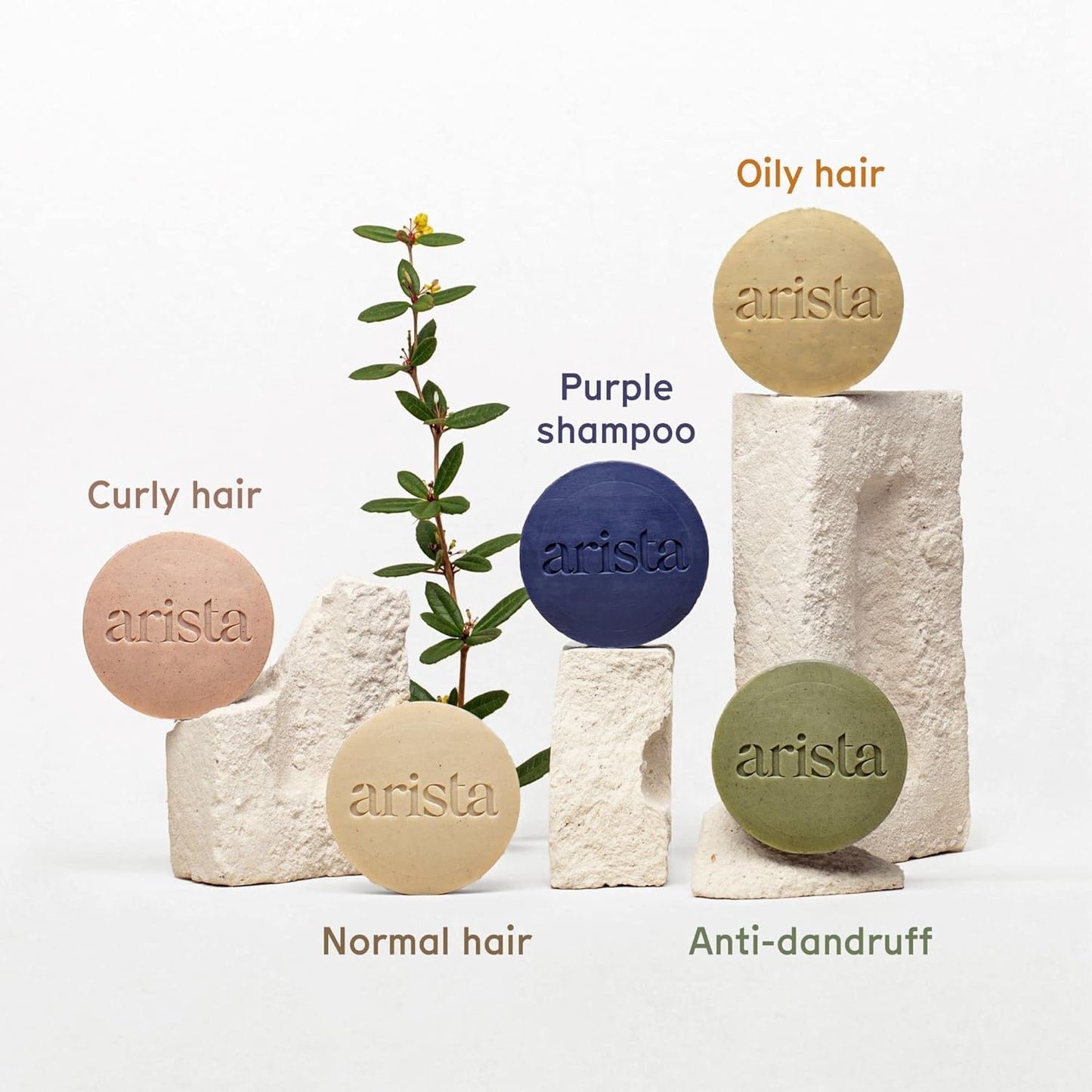 Shampoo Bar with Curly Hair Sweet Almond Oil, Reetha Fruit Powder & Shea Butter, Moisturizing for Curly Hair, Travel size