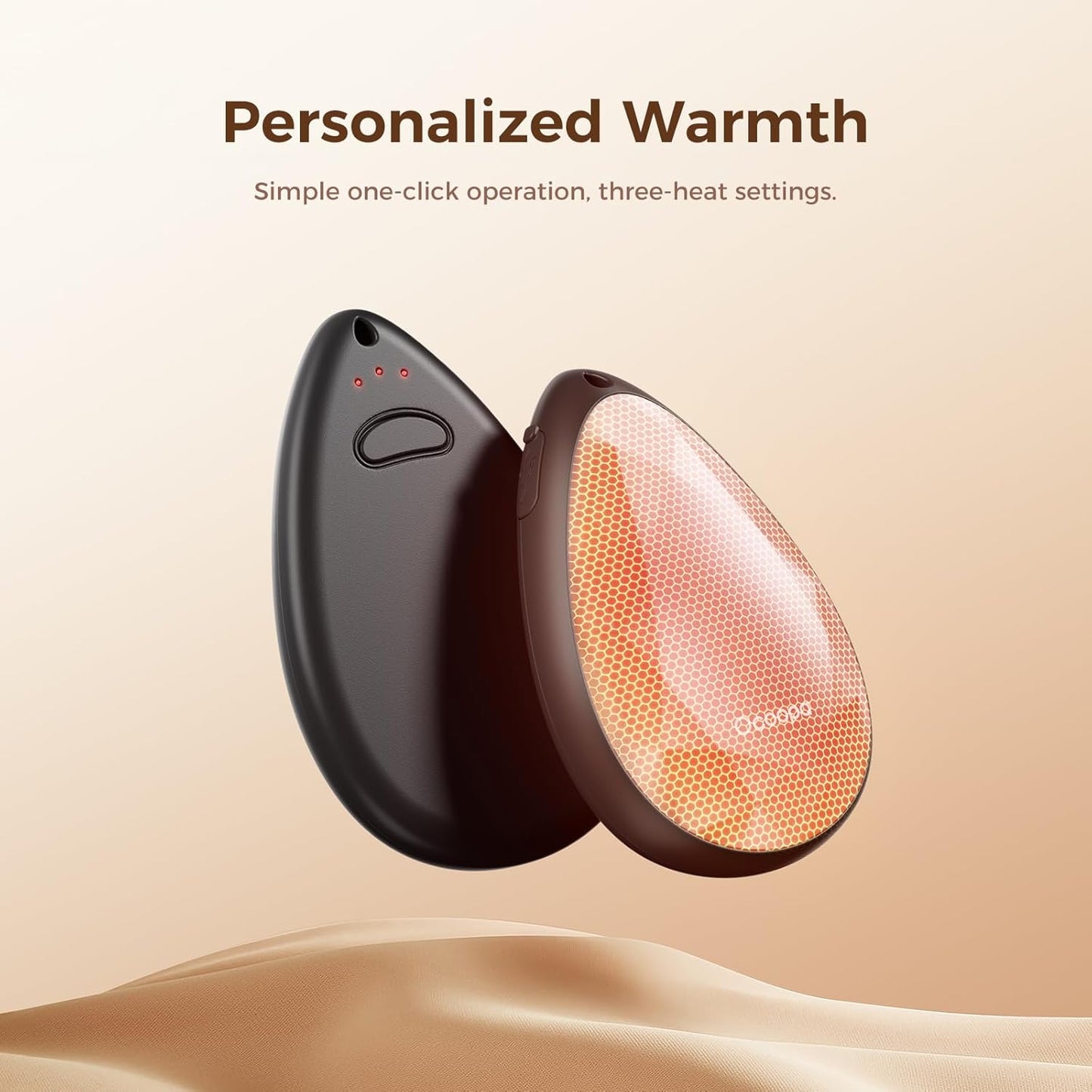 OCOOPA Women Rechargeable Hand Warmers 2 Pack, Portable, Stylish, Diamond-Shape Magnetic Electric Handwarmer, Reusable Pocket Heater, 2025 Tech Gifts for Christmas, Raynaud, Hiking, Camping, UT4 Rare