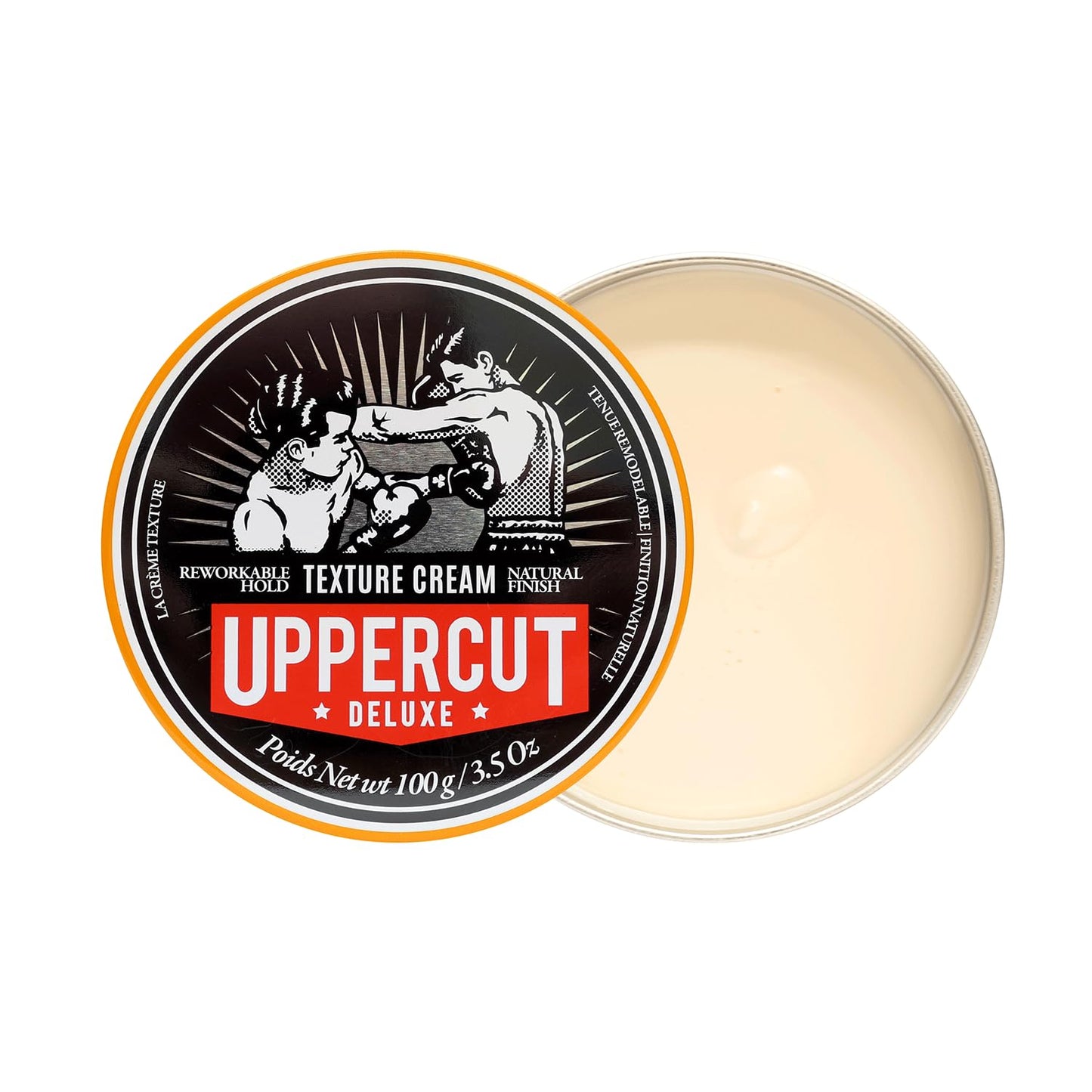 UPPERCUT DELUXE Texture Cream –Flexible, Reworkable Styling Cream for Men – Natural Matte Finish, Pliable Hold, Lightweight Hair Product – 3.5 oz / 100g