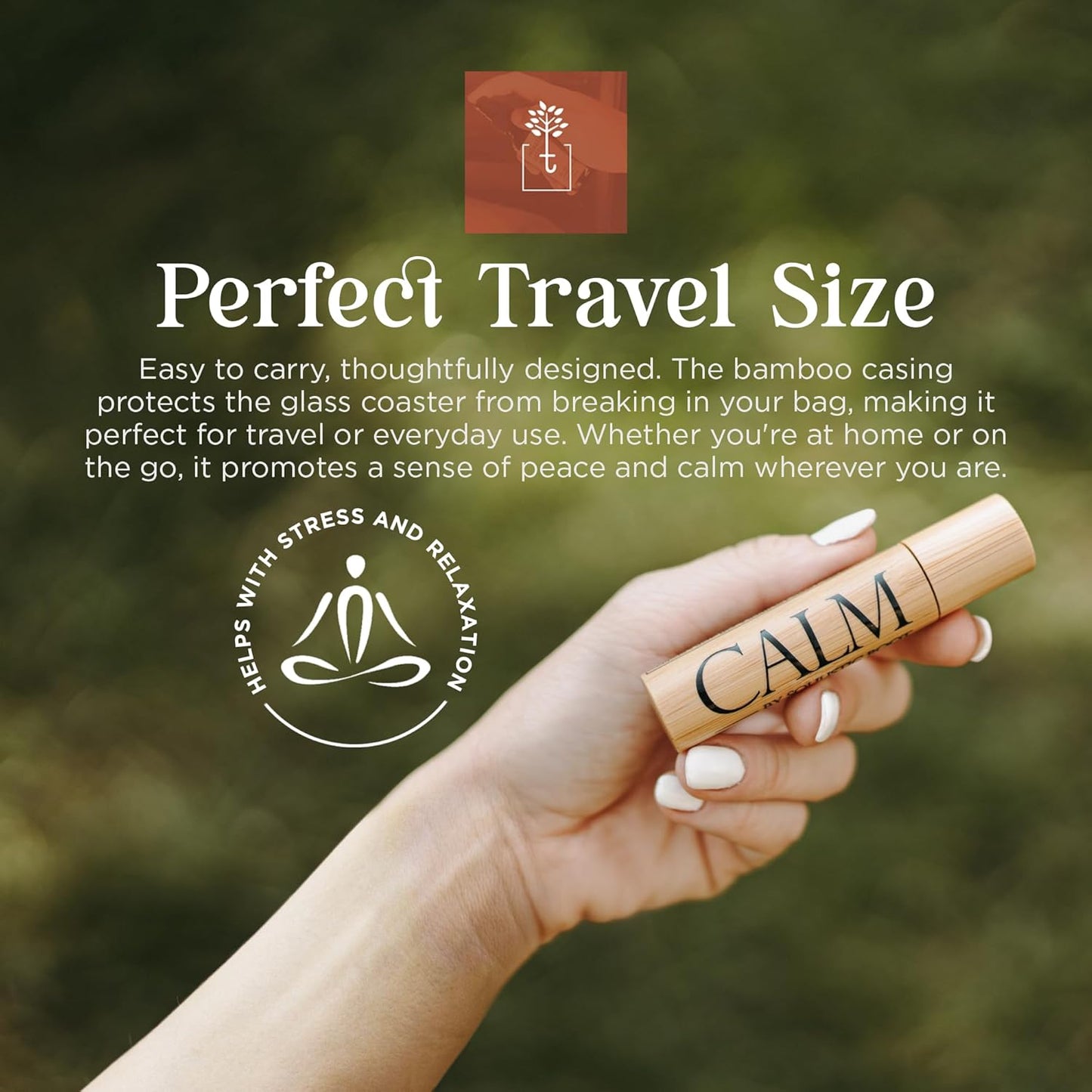 Calm Essential Oil Roll On for Women – Aromatherapy Blend w/Lavender, Chamomile, Clary Sage – Rollerball for Relaxation, Self Care, Skin, Massage, Wellness & Gift Ideas – 10ml Bottle