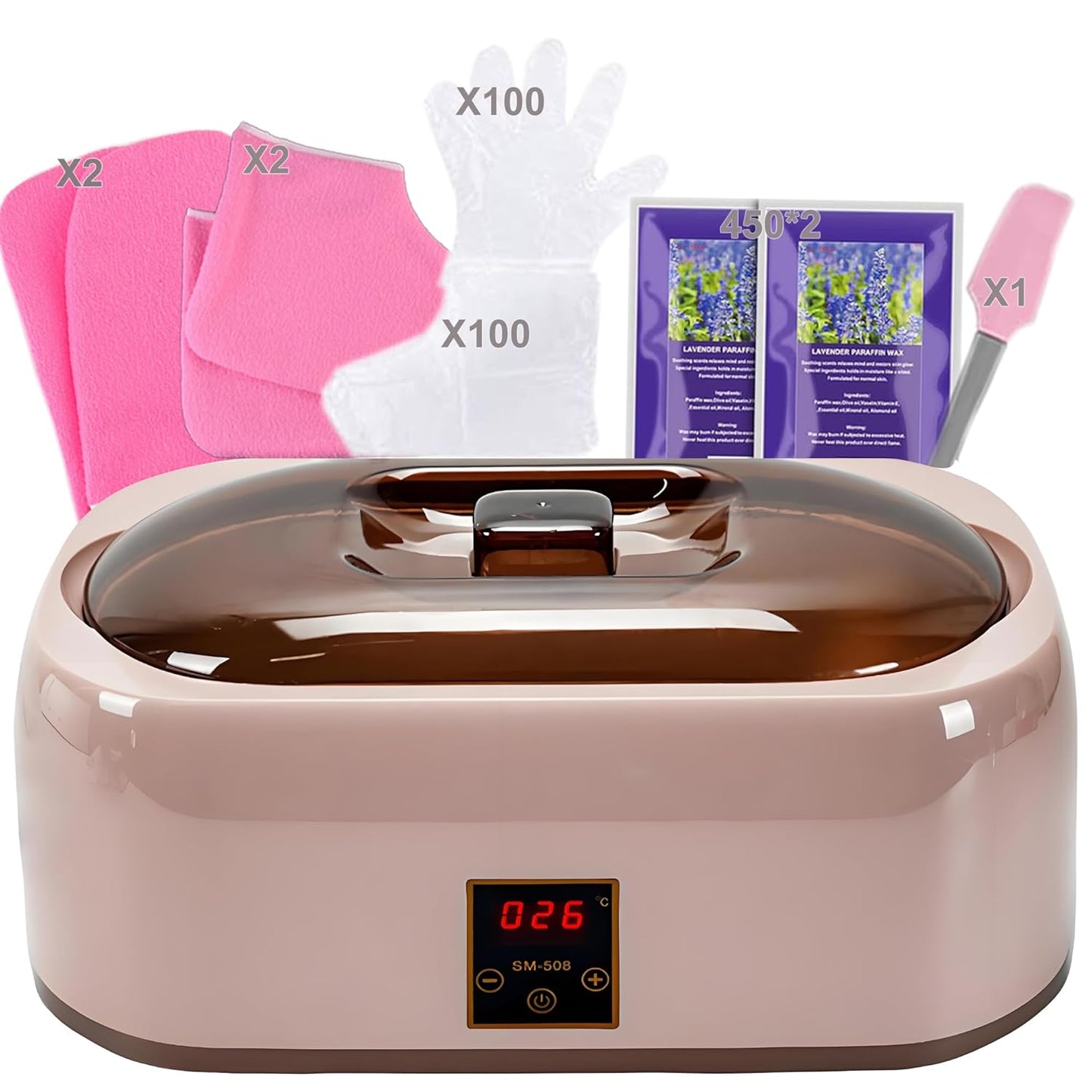 Paraffin Wax Machine for Hands and Feet – 4000ml Paraffin Wax Bath for Skin Brightening & Even Tone – Moisturizing & Softening Treatment for Dull Skin on Hands, Knees, Elbows