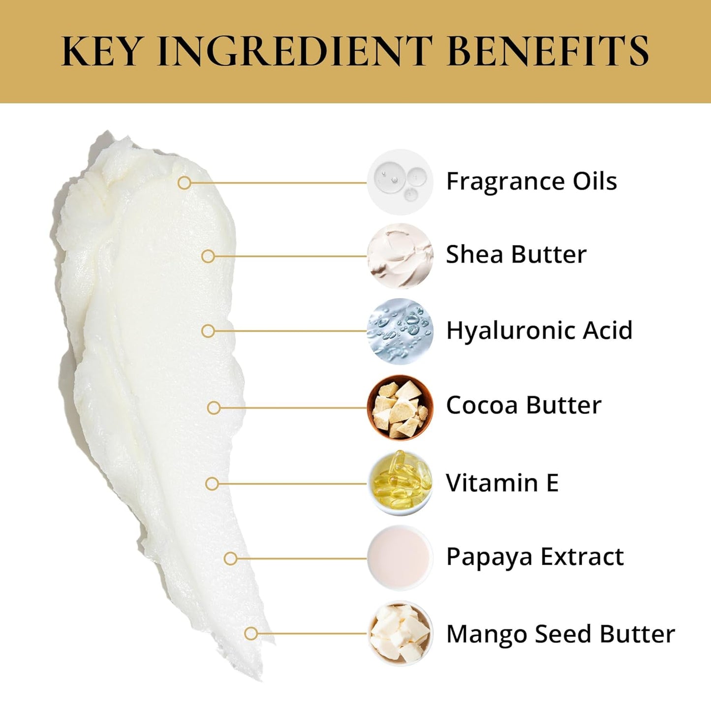 LUXURY LIFE BUTTER - Irresistibly Scented Body Butter with Hyaluronic Acid for Ultimate Moisture. Luxurious Natural Fragrance. Hydrates for a Non-Greasy Glamorous Glow, Tobacco Vanilla, 5 oz.