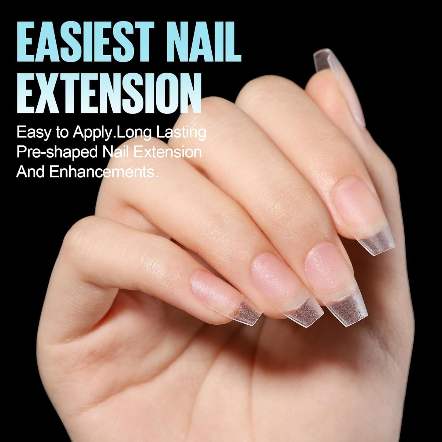 TOMICCA Short Coffin Gel Nail Tips, Full Cover Short Nail Tips, 360Pcs Soft Coffin Nails Matte Fake False Acrylic Press on Nail Home DIY Nail Salon 15 Sizes