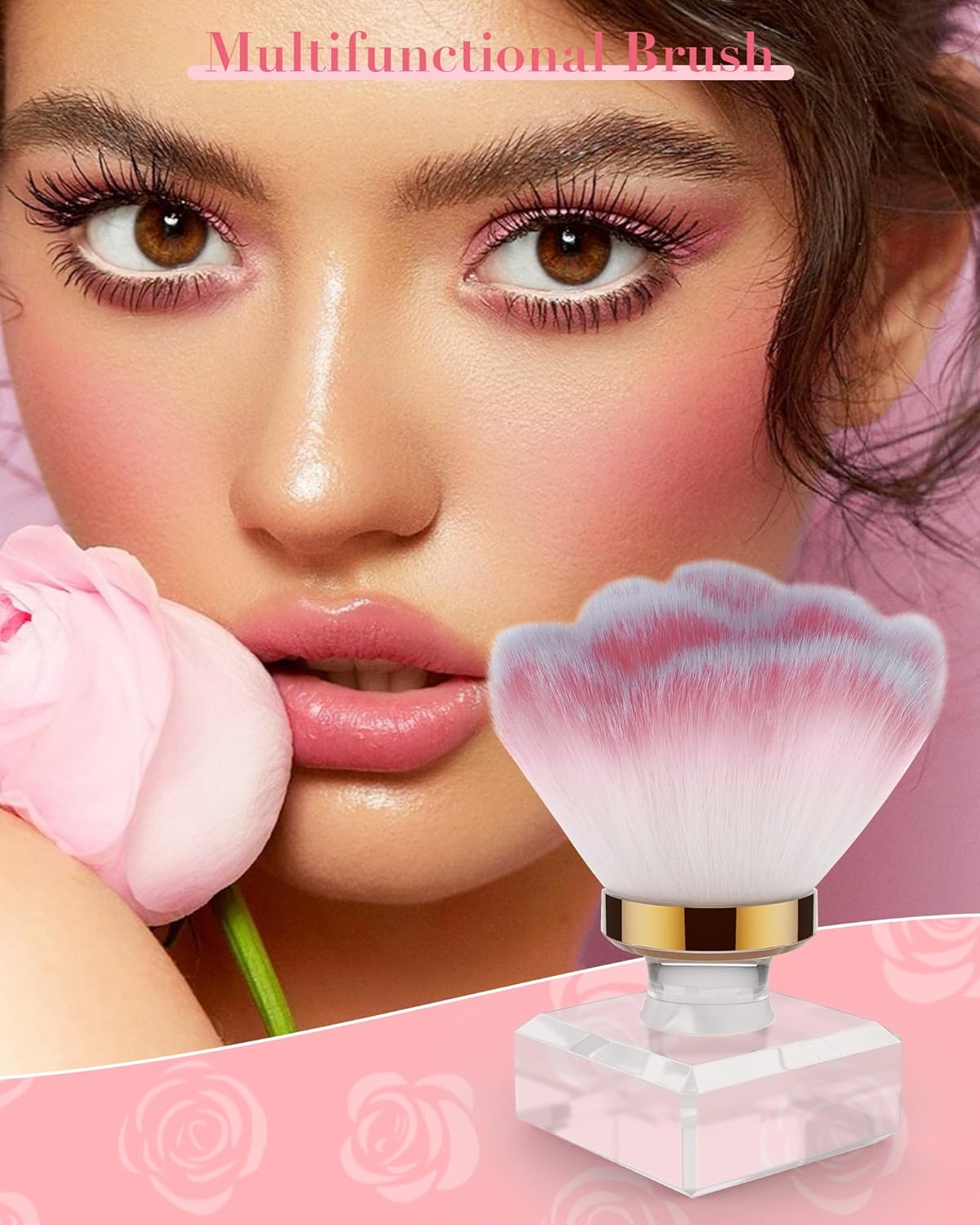 Rolybag Nail Dust Brush Dust Powder Remover Brush Nail Art Dust Cleaner Brush Fluffy Brush for Nail Dust, Makeup Brushes, Dust Brush for Nail Art Tools