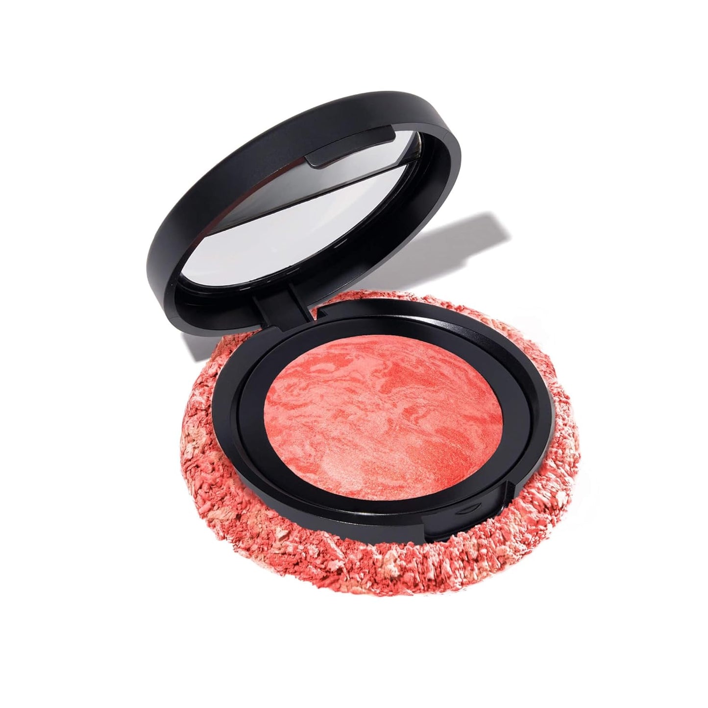LAURA GELLER NEW YORK Baked Blush-n-Brighten Marbleized Blush for Cheeks - Cherry Custard - Natural Finish - Buildable Color