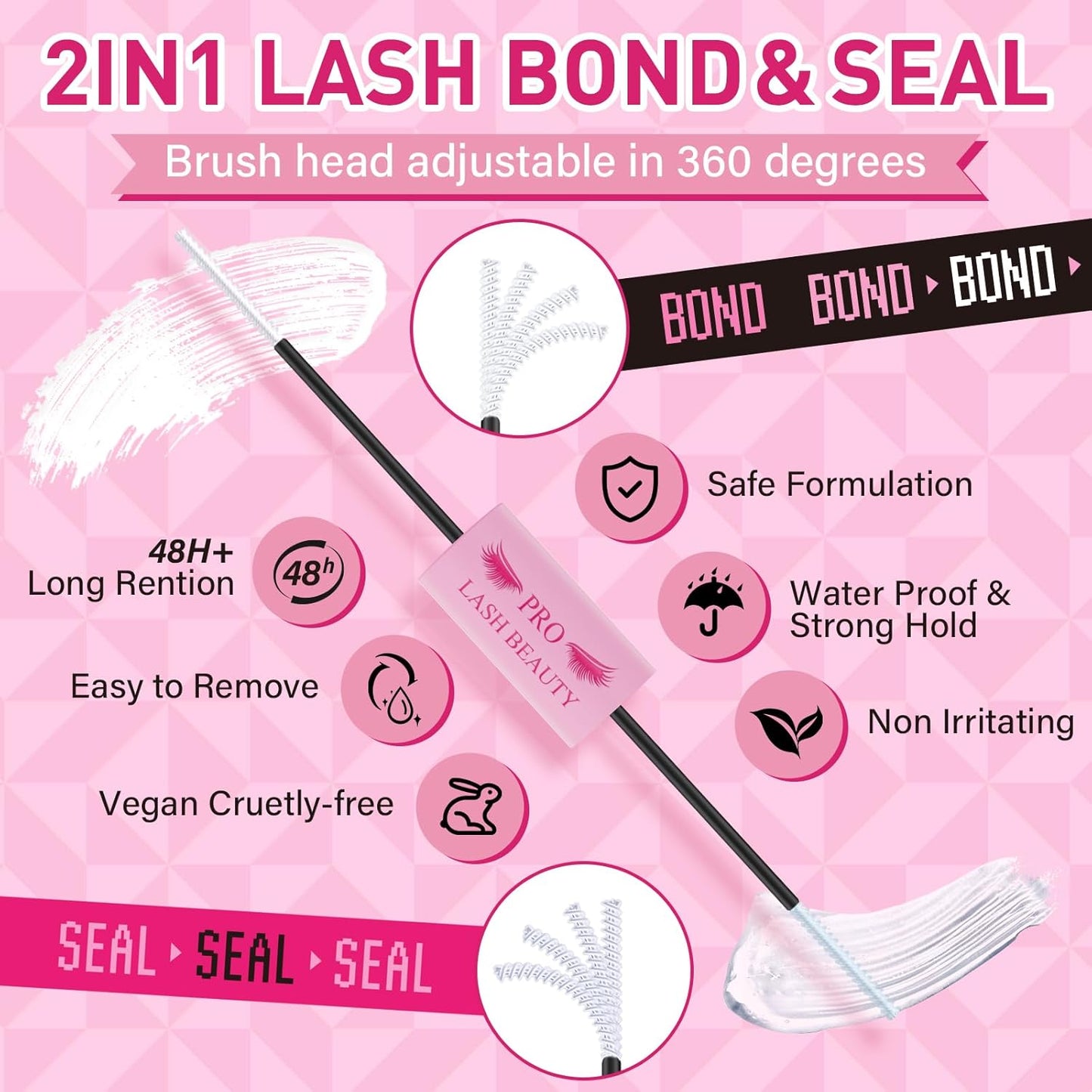 Brown Lash Extension Kit 280pcs Brown Lash Clusters Eyelash Extension Kit With Lash Bond And Seal Lash Remover Lash Applicator Eyelash Brush Easy to Apply at Home for Self Use (30D+40D-9-16mix Kit)
