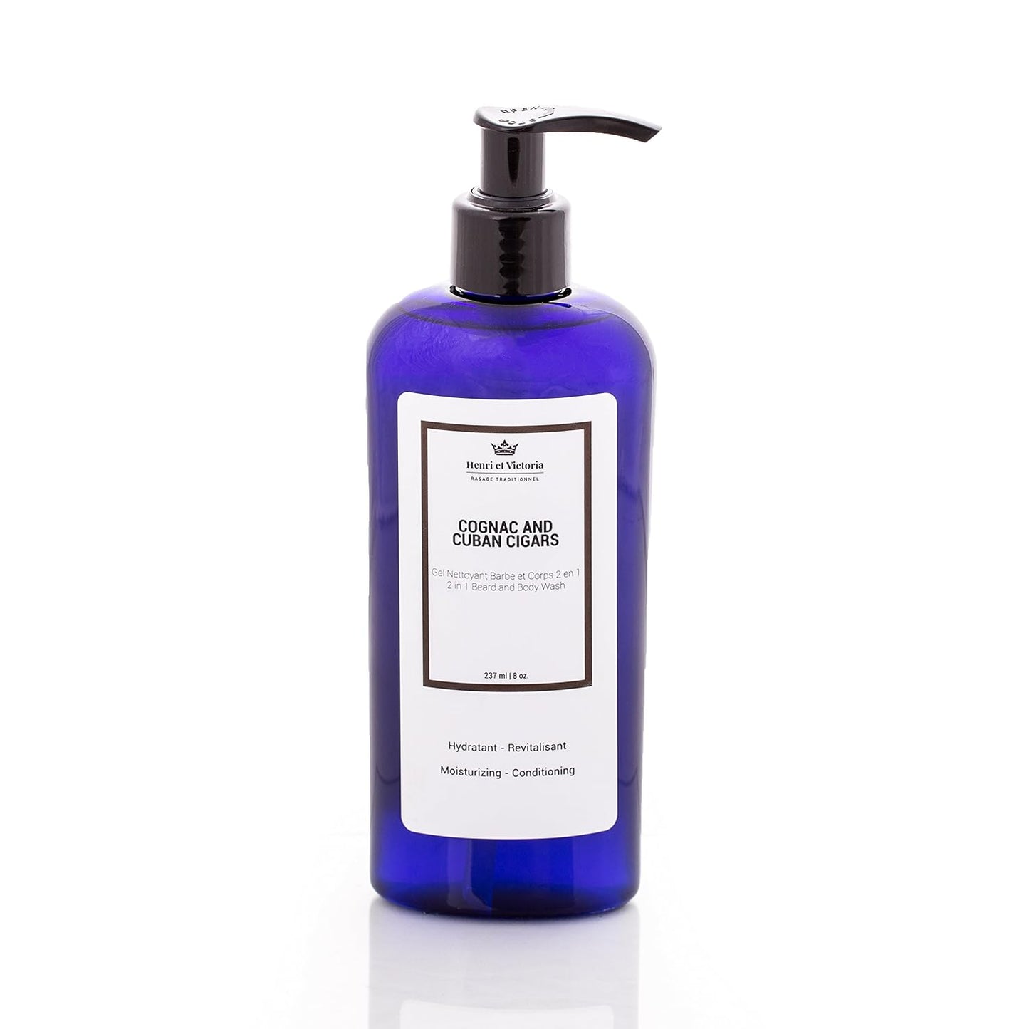 Beard Wash | Canadian Made by Skilled Artisan | Moisturizing and Soothing | 228 g (8oz) (Cognac and Cuban Cigars)