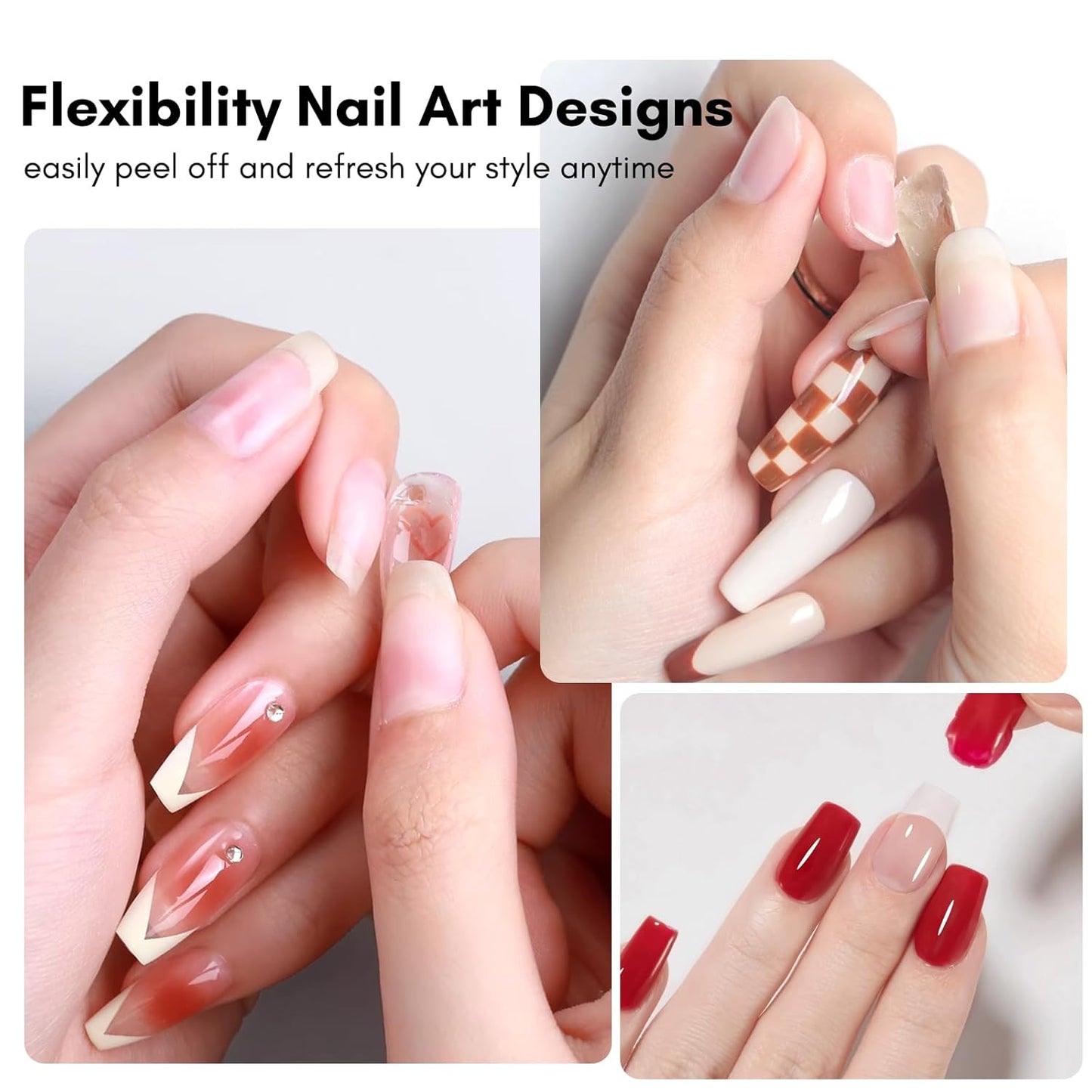 Makartt Peel Off Gel Base Coat: 15ML UV Peelable Base for Gel Nail Polish, Press-On, Nail Tips – Easy Removal, No Soak-Off, UV LED Lamp Required, for Beginners Thin Nails