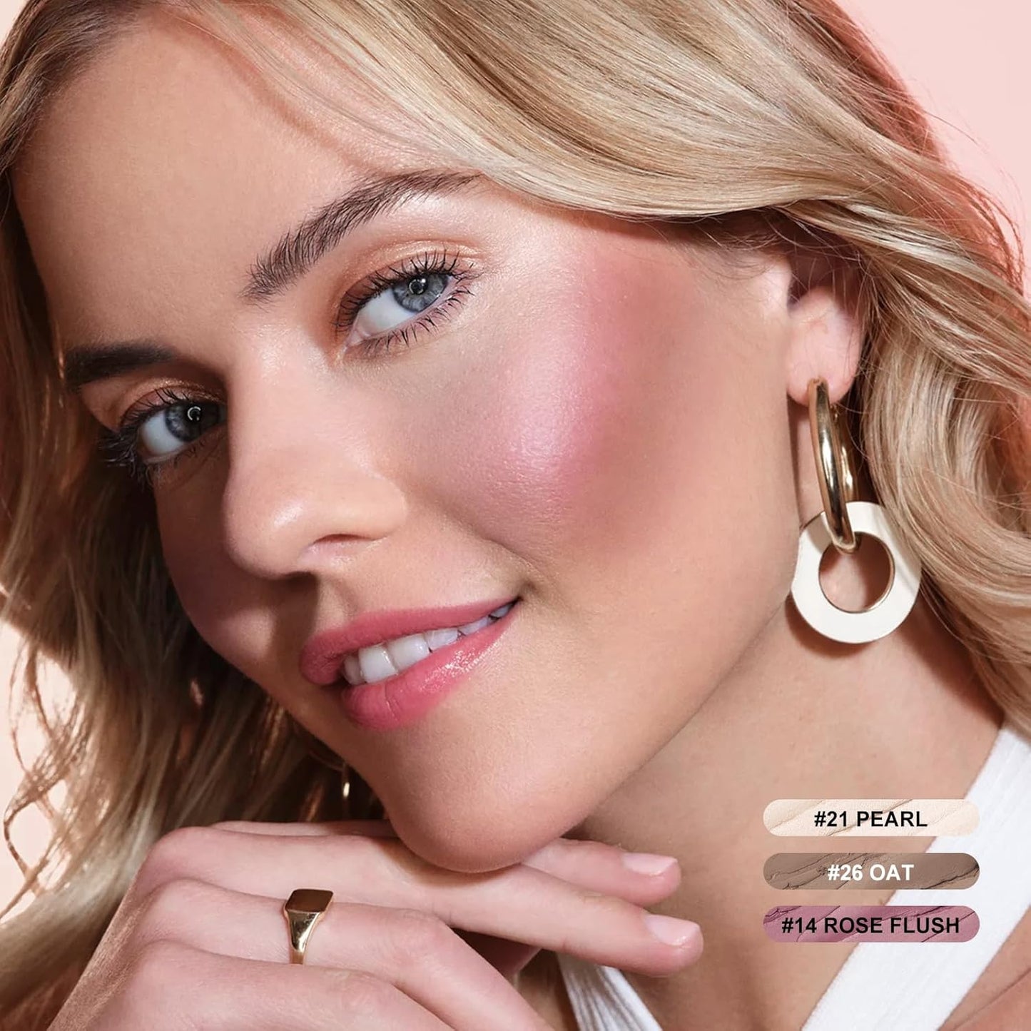 FOCALLURE 3 Pcs Cream Contour Sticks,Shades with Highlighter & Bronzer & Blush,Non-greasy Long-wear Face Contouring Pen,Easy to Sculpt the Face and Create a Lightweight Finishing Makeup,LIGHT-SKIN