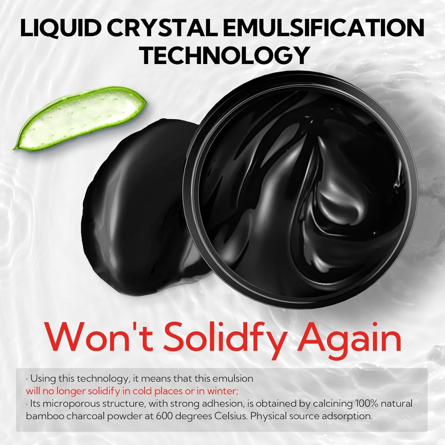 LANBENA 3.0 Bamboo Charcoal Blackhead Remover Mask, 50g/1.76 oz, 120+ pcs Nose Pore Strips, Peel off Face Mask Whiteheads Cleanser Strawberry Nose Purifying, with Amazonian White Clay