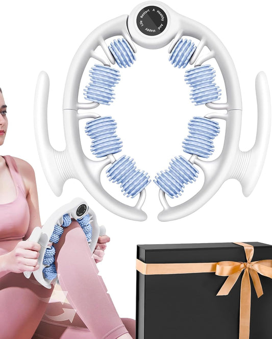 Anti Cellulite Roller & Lymphatic Drainage Massager | Fascia Blaster for Contoured & Smoother Skin | Tool for Sore Arms, Legs, Stomach & Buttocks (Blue)