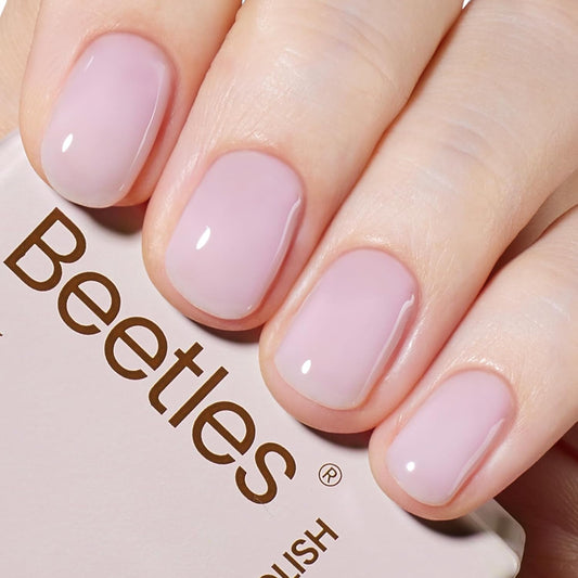 Beetles Nude Gel Nail Polish - 15ml Nude Purple Jelly Gel Polish Neutral Nail Polish Nail Concealer Sheer Translucent Effect Soak Off UV French Nail Art Manicure Salon DIY Gifts for Women