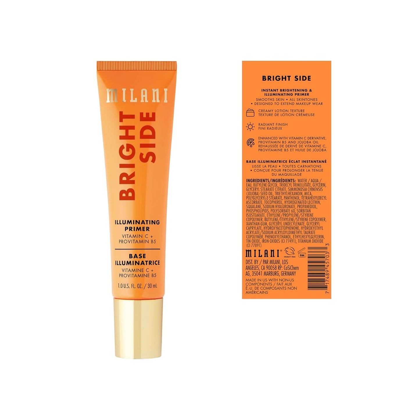 Milani Face Primer for Makeup (Brightening & Illuminating, 1.0 Fl. Oz)