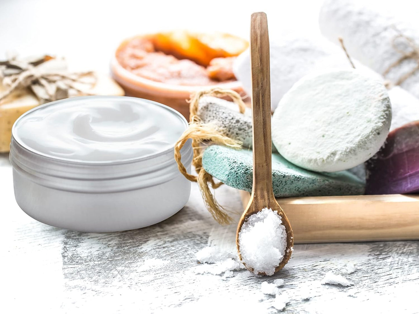 2 Ounce Aluminum Tin Jar Refillable Containers 60 ml Aluminum Screw Lid Round Tin Container Bottle for Cosmetic,Lip Balm, Cream, 12 Pack.