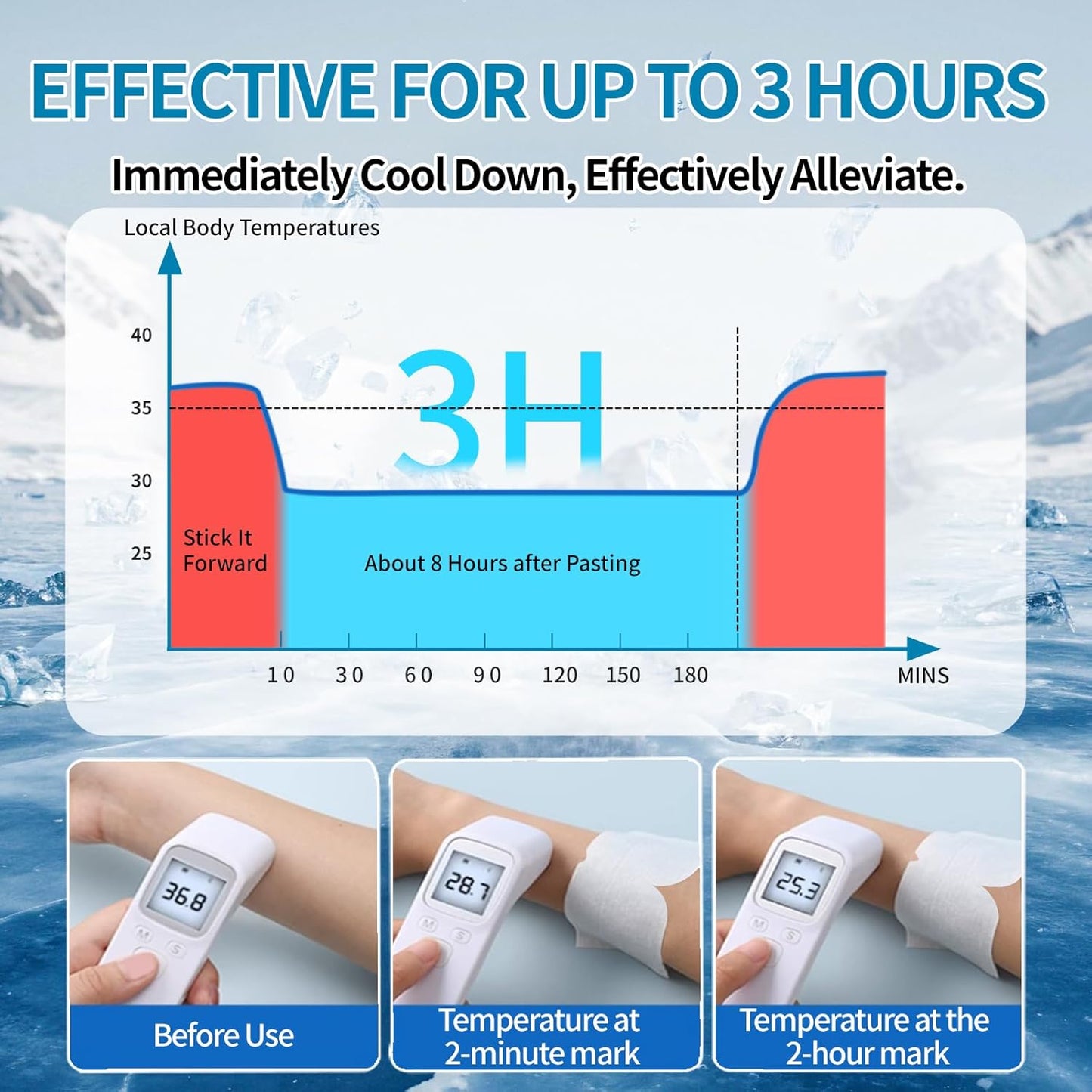 Disposable Instant Cooling Gel Eye Masks, Soothing Relief for Tired Eyes & Cooling Sensation, Eye Patches for Puffy Eyes,30 Packs