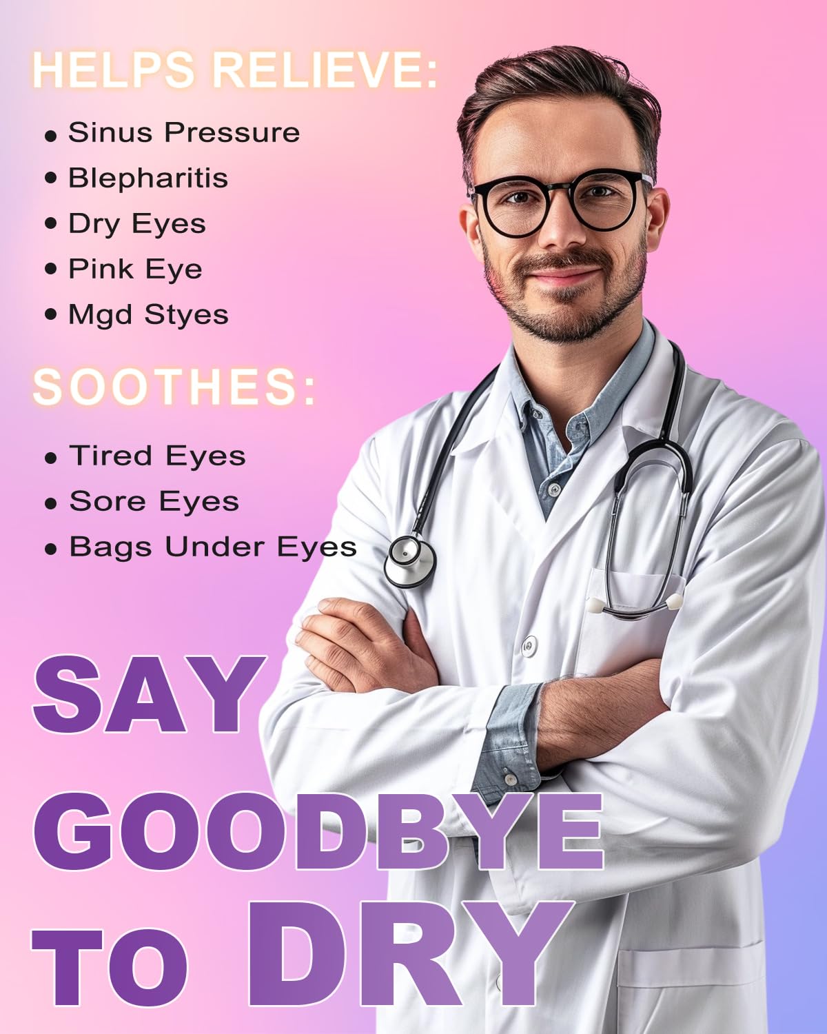 ProCIV 20 Packs Steam Eye Masks, Warming Eye Masks for Dark Circles, Disposable Self-heating Hot Eye Mask Soothing Headache, Dry Eyes, Heating Eye Mask for Stress Eye Fatigue Relief Moher's Day Gift