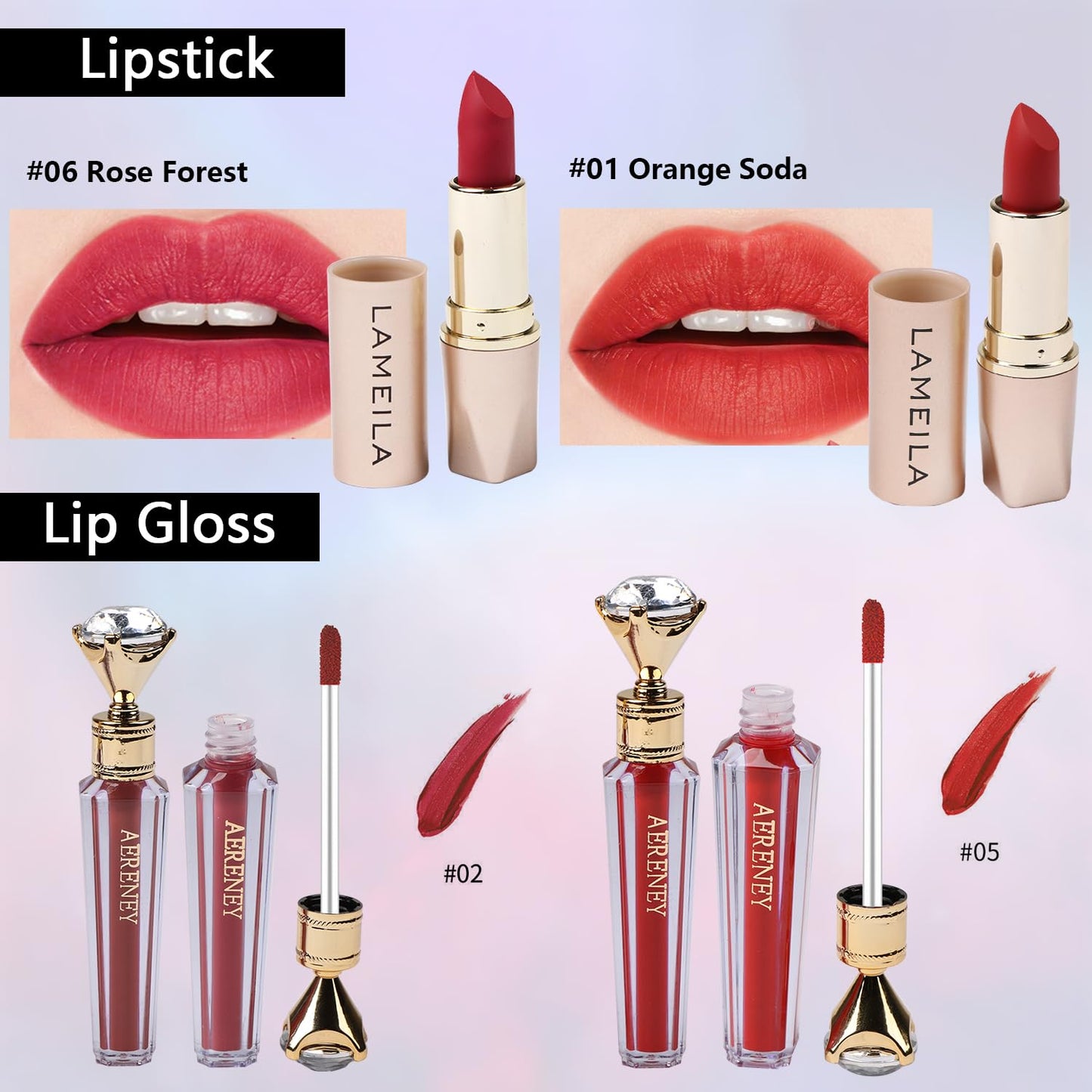 All in One Makeup Kit For Women Girls Teens 2x16 Colors Eyeshadow Palette Liquid Foundation Eyeliner Pencils Contouring Stick Lip Gloss Eyebrow Pencils Mascara Powder Puff Makeup Brushes Makeup sets