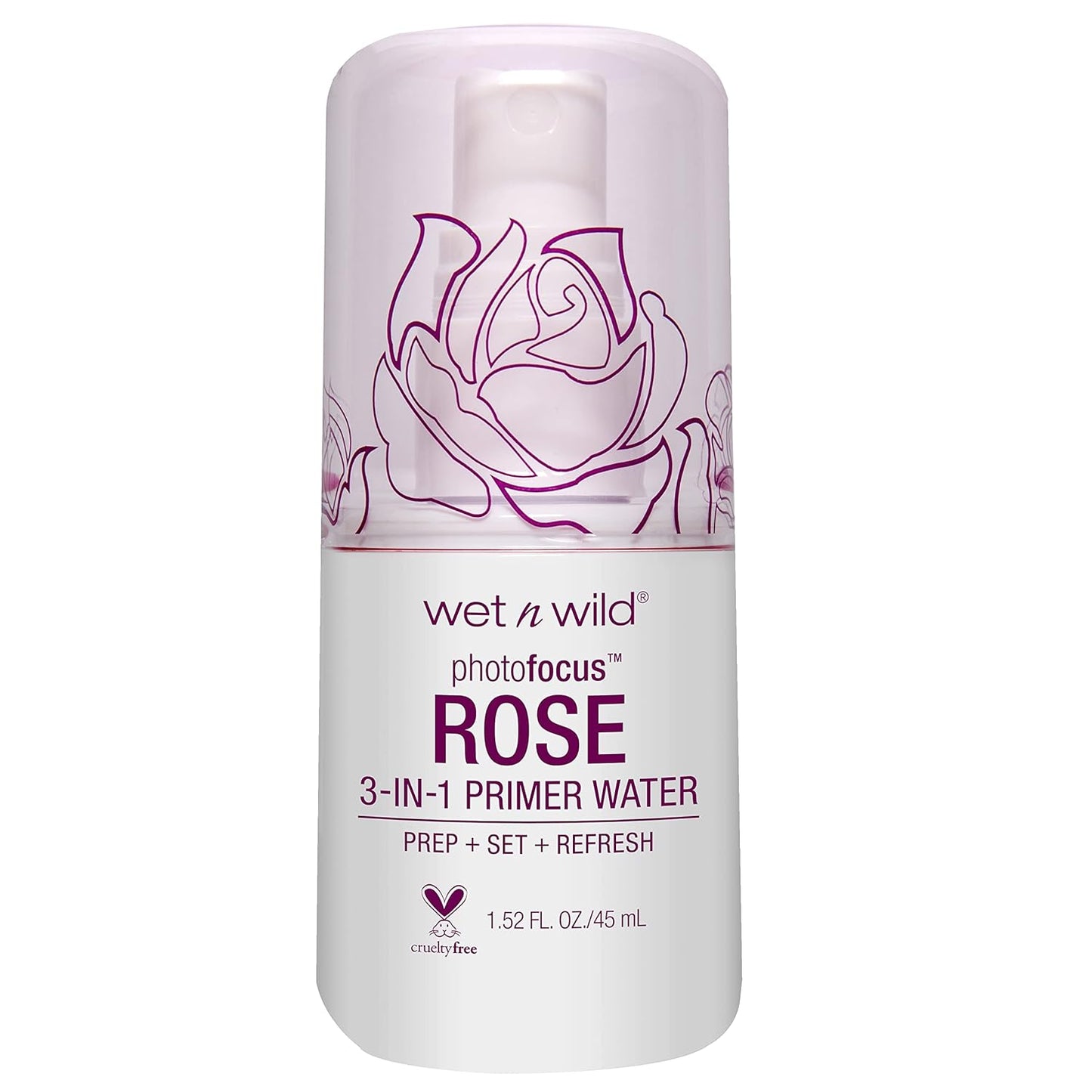 wet n wild Photo Focus Primer Water, Rose Addiction, 1.52 Ounces