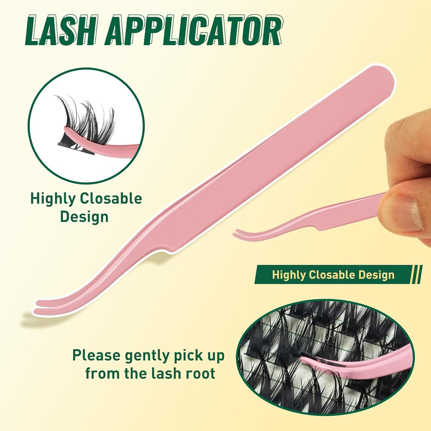 KEYYOULASH DIY Lash Extension Kit 120pcs 8-18MIX Lash Clusters Eyelash Extension Kit with Lash Bond and Seal,Remover,Applicators for DIY Lash Extensions at Home (KY01 Kit)