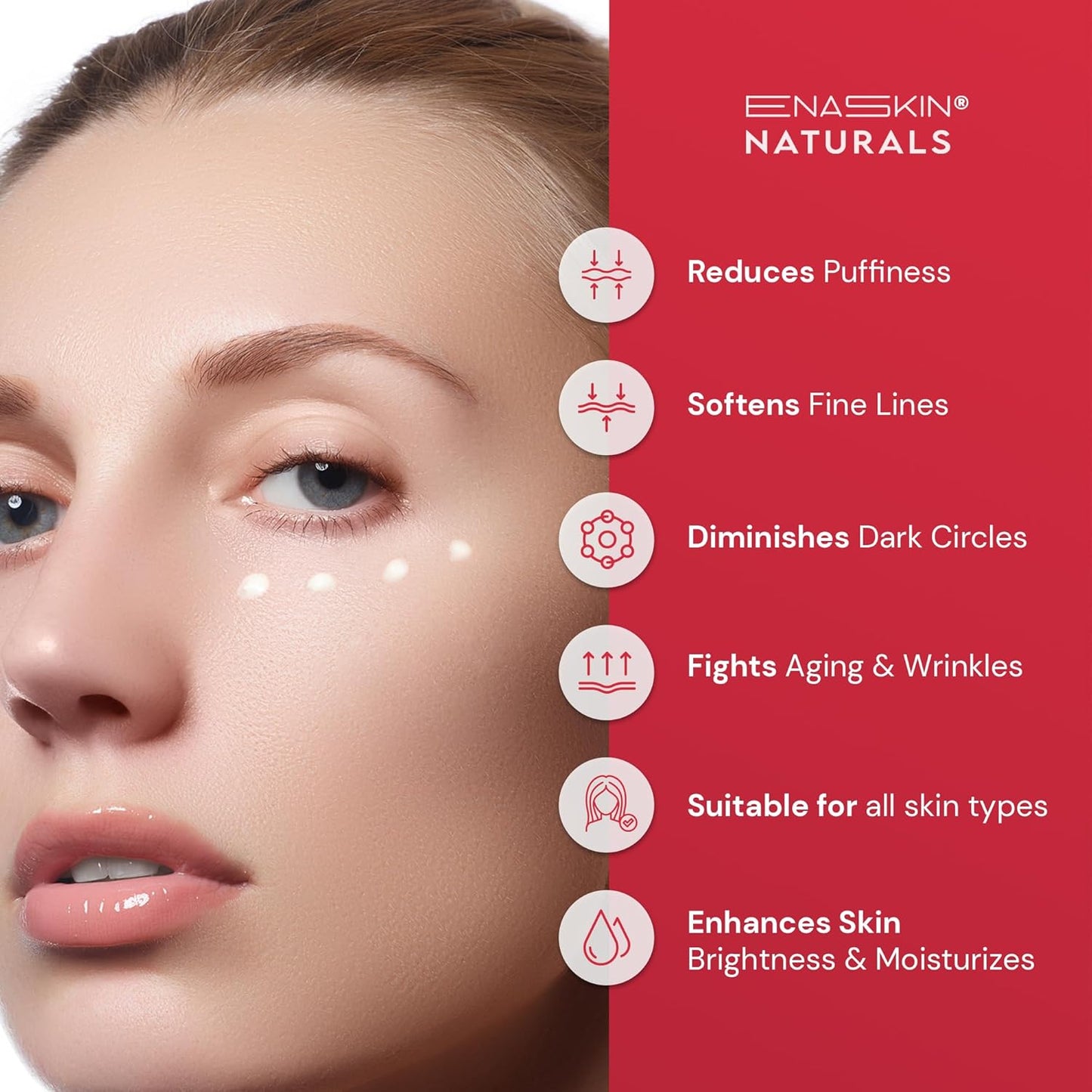 Premium Eye Cream for Anti Wrinkles: Retinol Under Eye Cream for Dark Circles and Puffiness, Advanced Formula Eye Cream with Collagen & Peptide